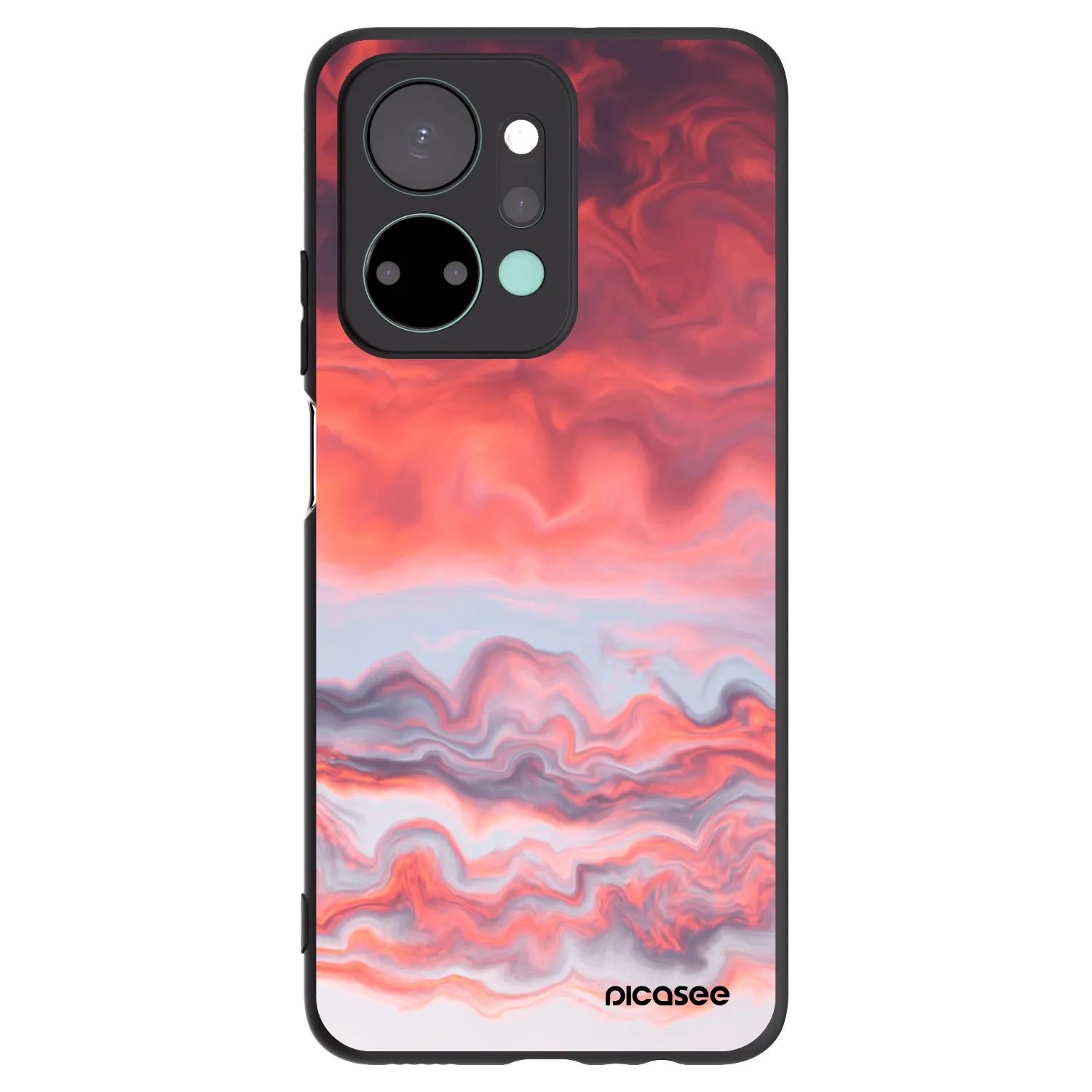 Picasee husă neagră din silicon pentru Honor X7a - Sunset