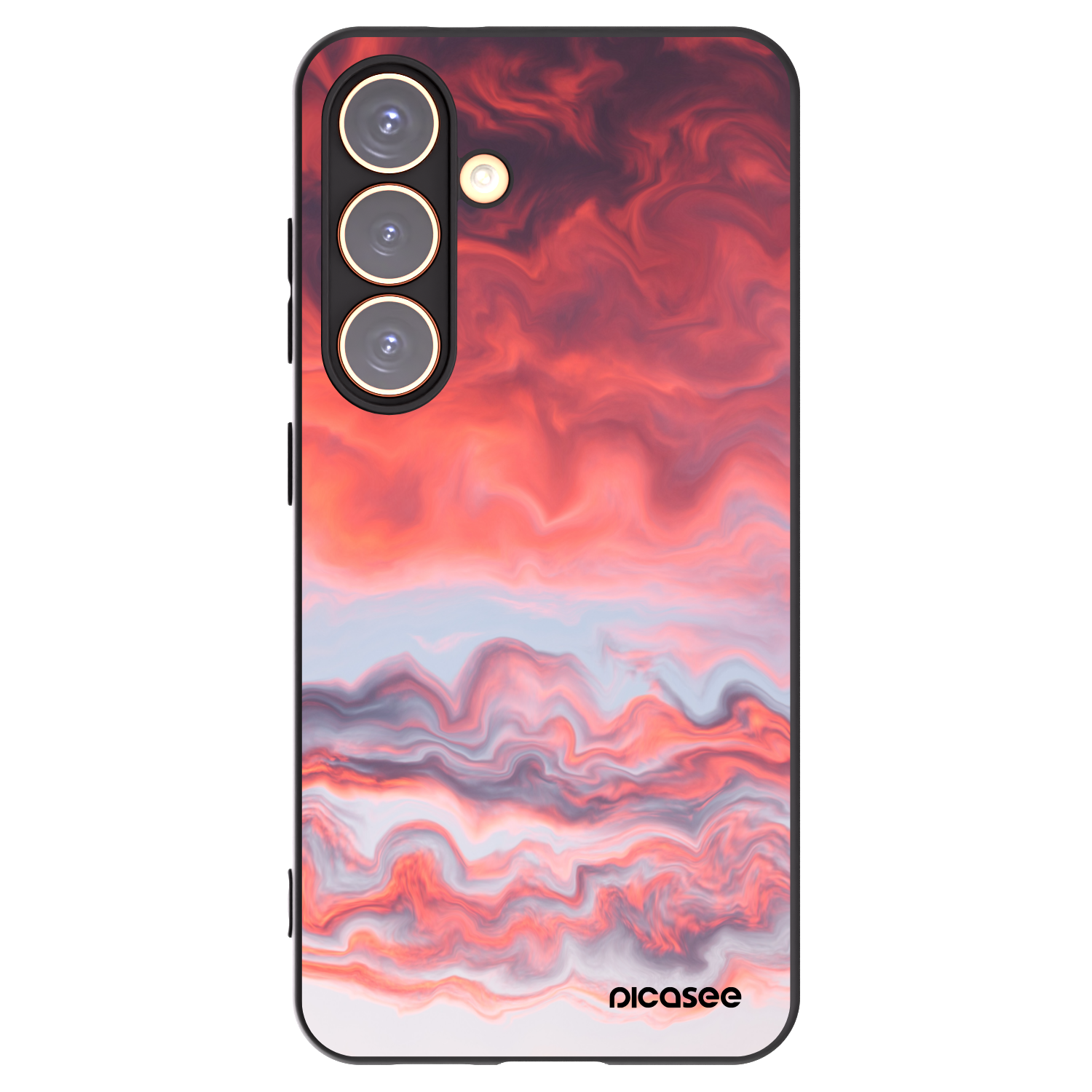 Picasee husă neagră din silicon pentru Samsung Galaxy S24 S921B 5G - Sunset