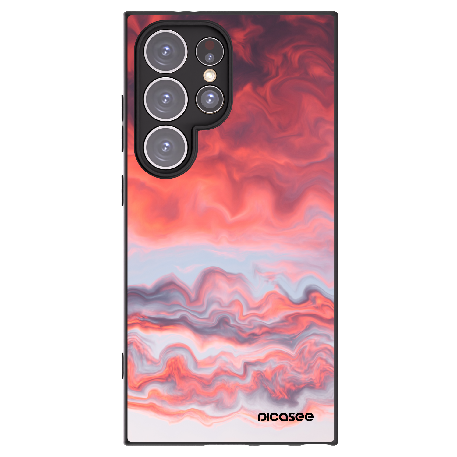 Picasee husă neagră din silicon pentru Samsung Galaxy S24 Ultra S928B 5G - Sunset