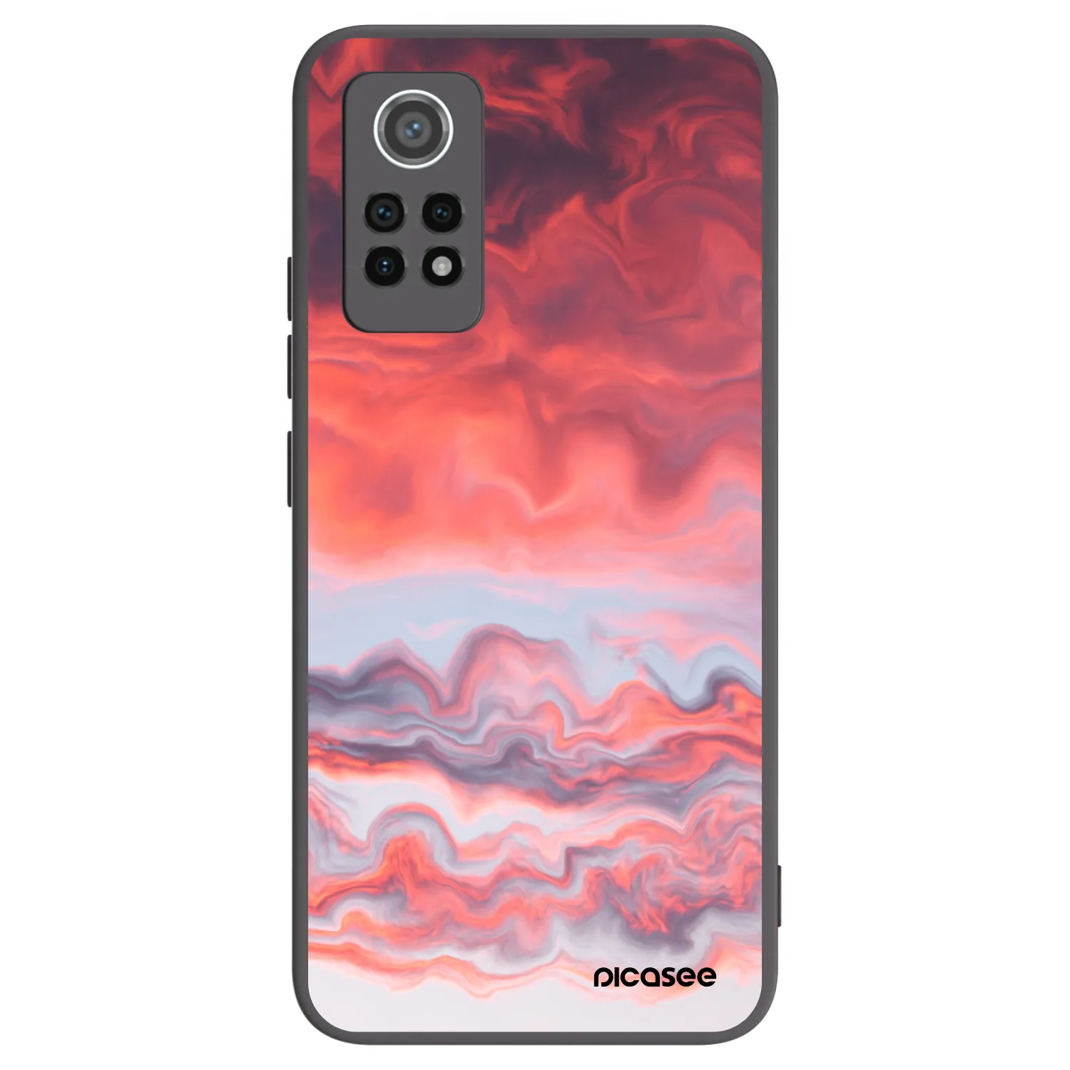 Picasee husă neagră din silicon pentru Xiaomi Redmi Note 12 Pro 4G - Sunset