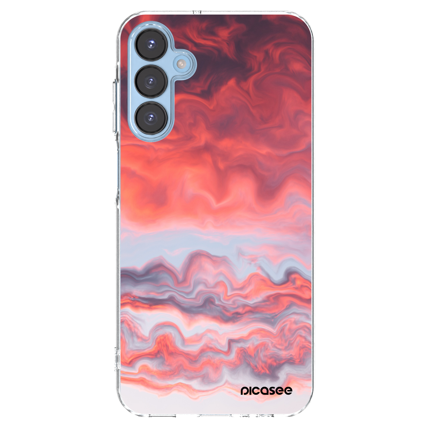 Picasee husă transparentă din silicon pentru Samsung Galaxy A15 A156B 5G - Sunset