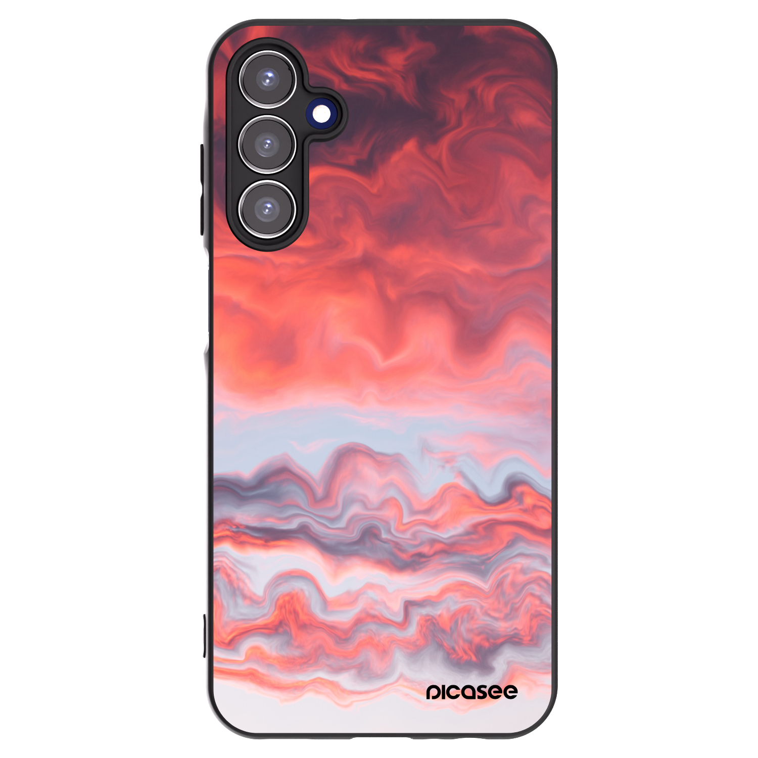 Picasee husă neagră din silicon pentru Samsung Galaxy A15 A155F 4G - Sunset