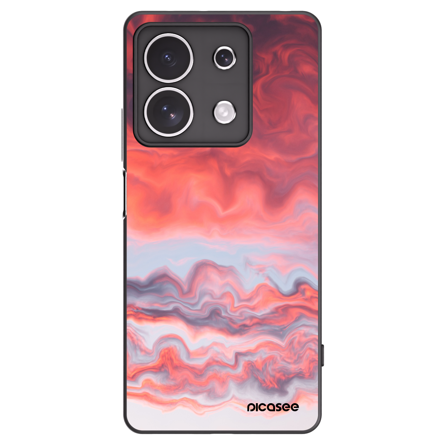Picasee husă neagră din silicon pentru Xiaomi Redmi Note 13 4G - Sunset