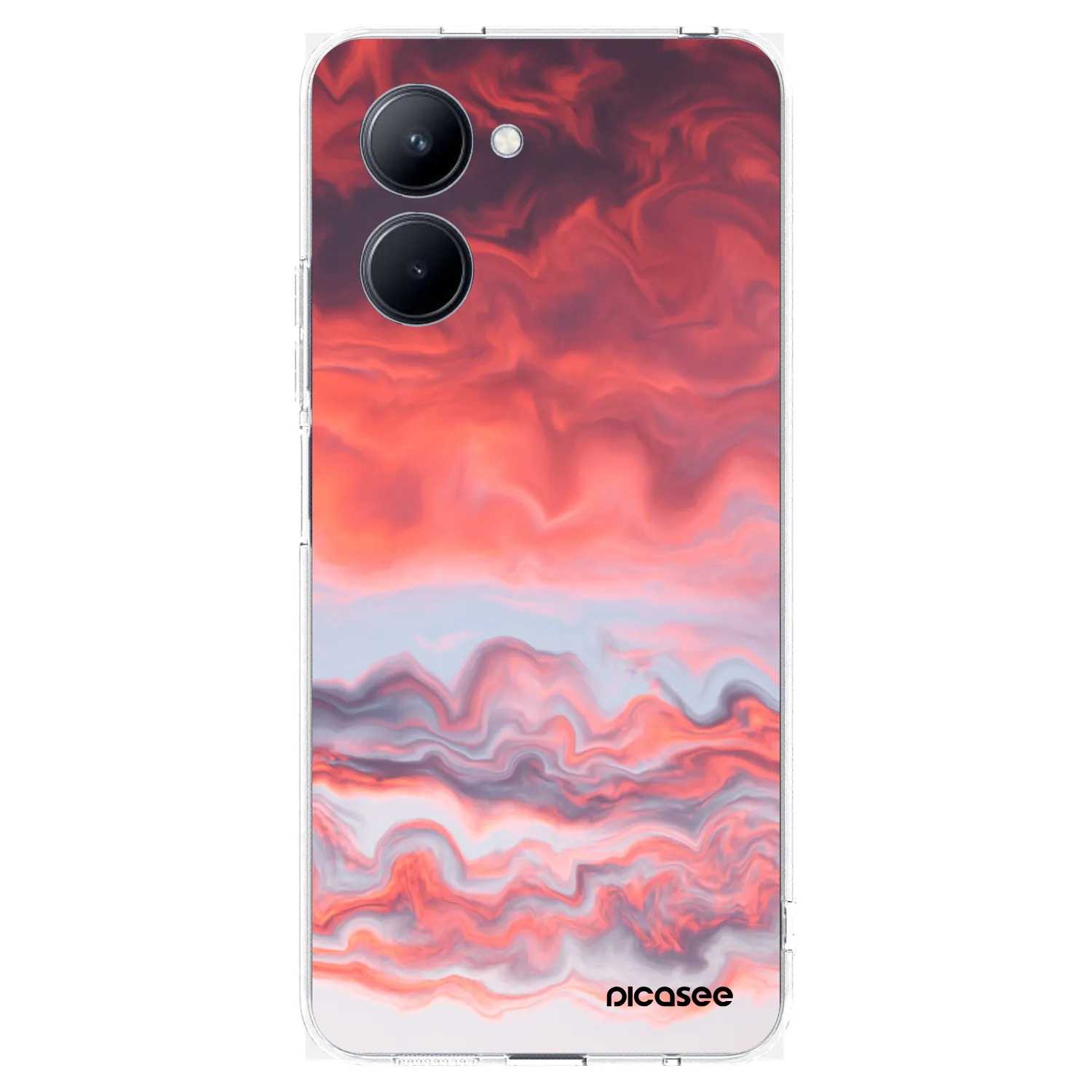 Picasee husă transparentă din silicon pentru Realme C33 (2023) - Sunset