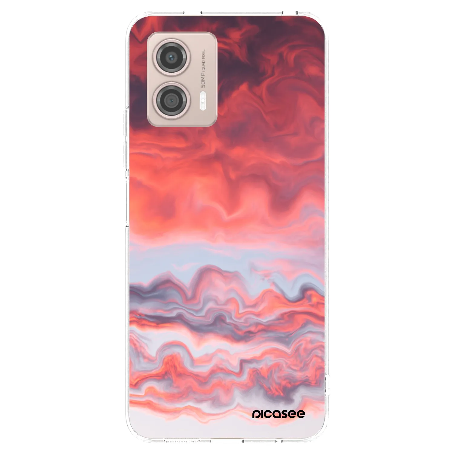 Picasee husă transparentă din silicon pentru Motorola Moto G53 5G - Sunset