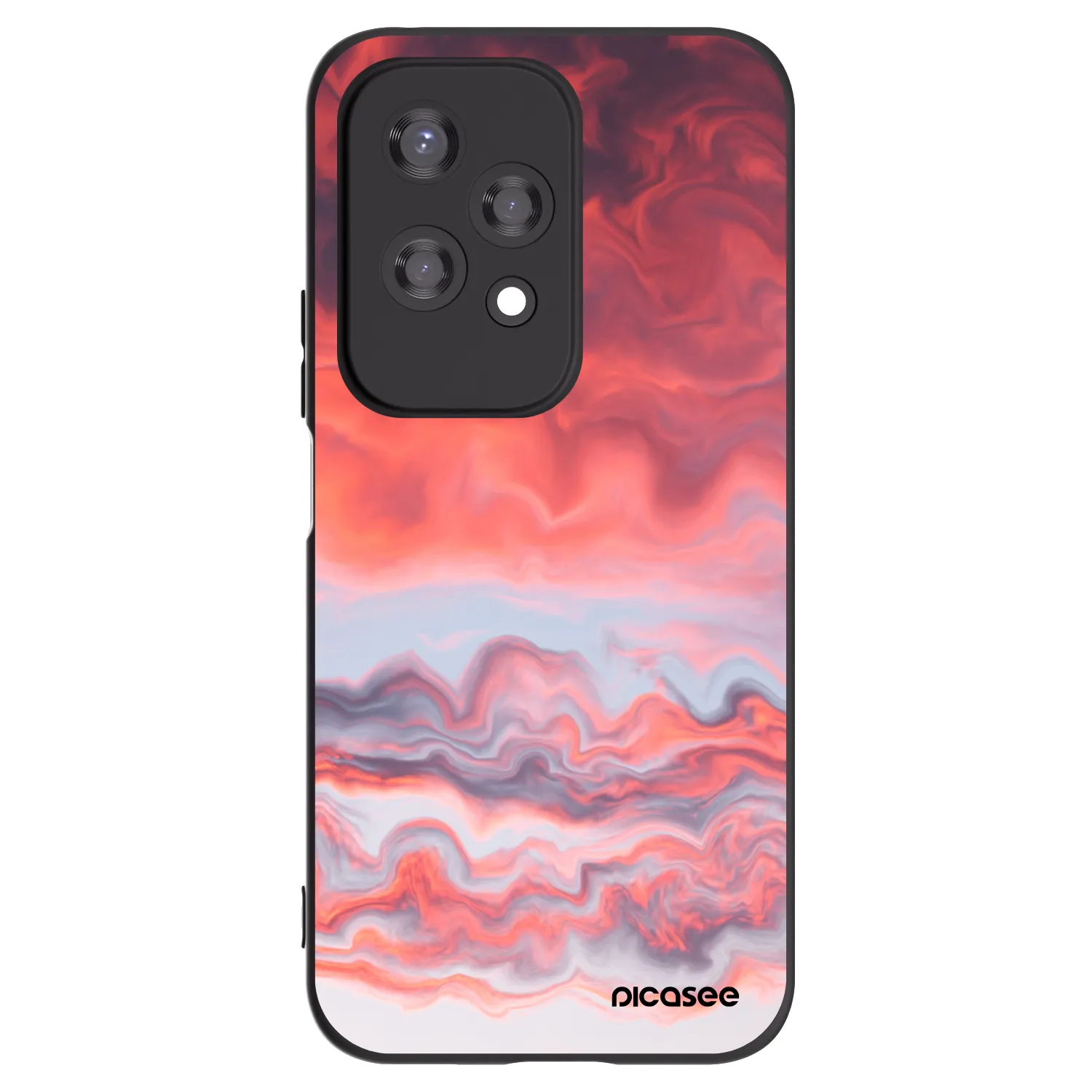 Picasee husă neagră din silicon pentru Honor 200 Lite - Sunset