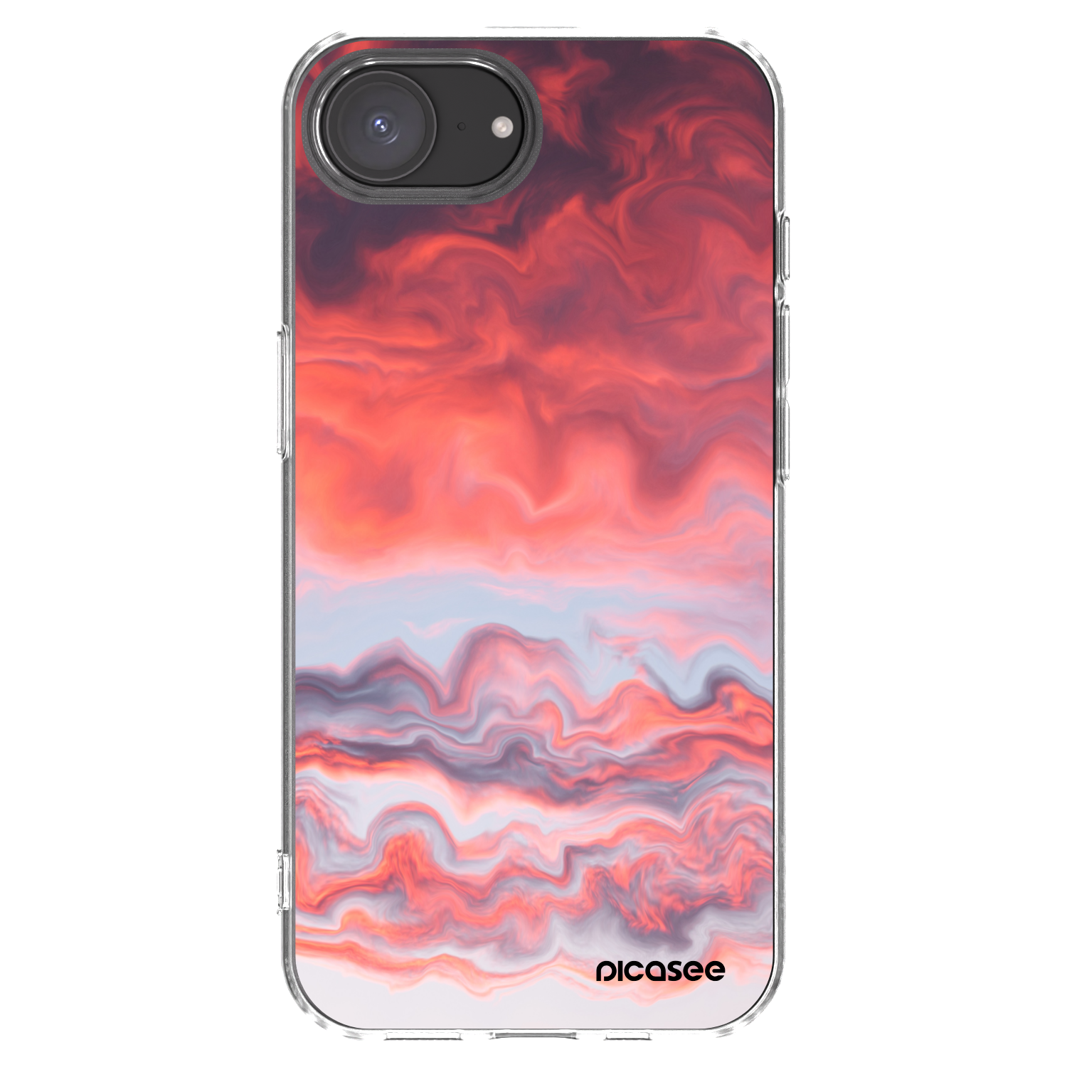 Picasee husă transparentă din silicon pentru Apple iPhone 16e - Sunset