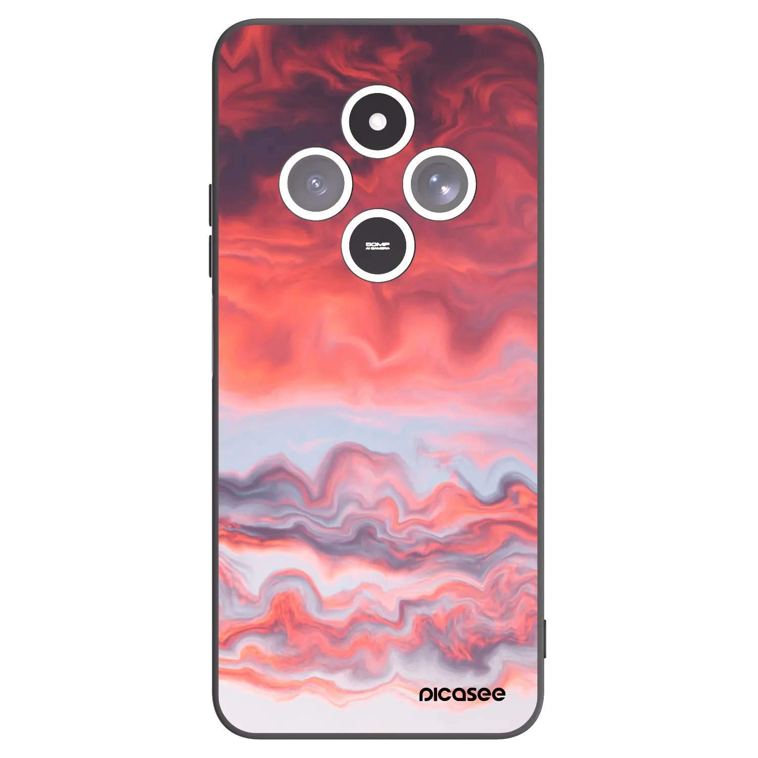 Picasee husă neagră din silicon pentru Xiaomi Redmi 14C - Sunset