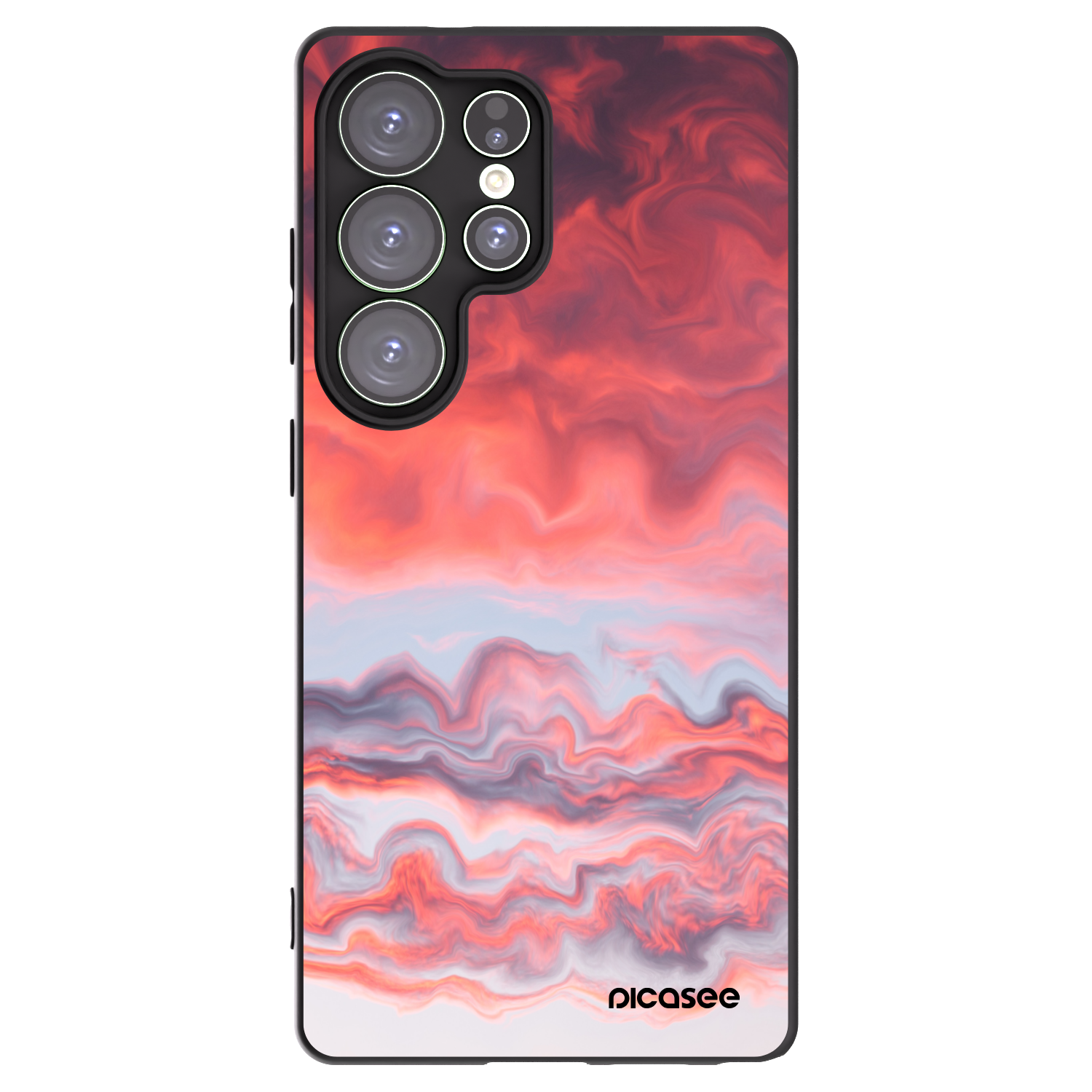 Picasee husă neagră din silicon pentru Samsung Galaxy S25 Ultra 5G - Sunset
