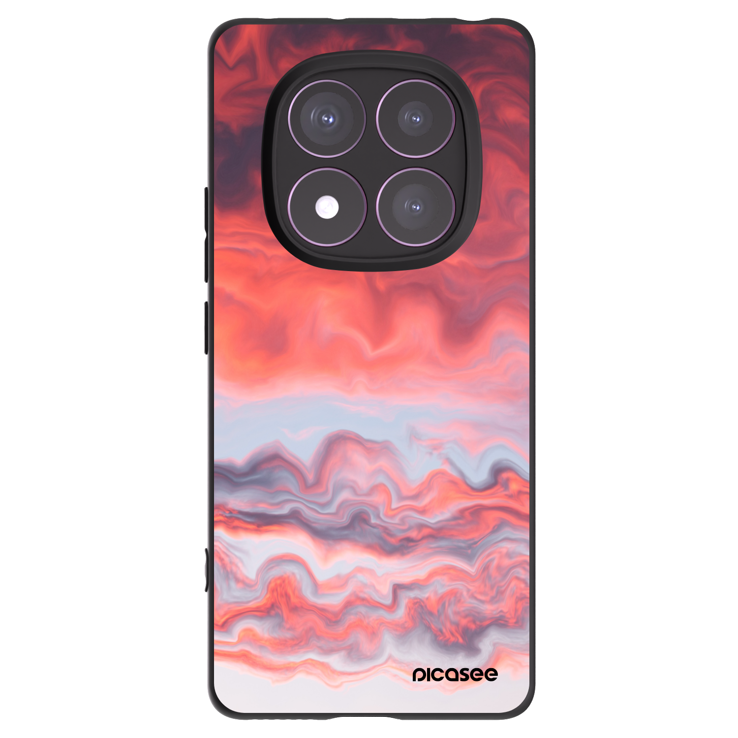 Picasee husă neagră din silicon pentru Xiaomi Redmi Note 14 Pro 4G - Sunset