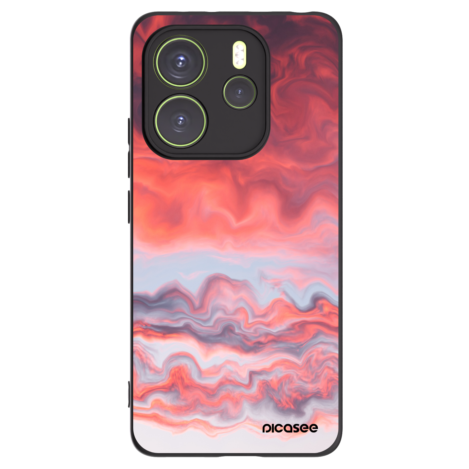 Picasee husă neagră din silicon pentru Xiaomi Redmi Note 14 4G - Sunset