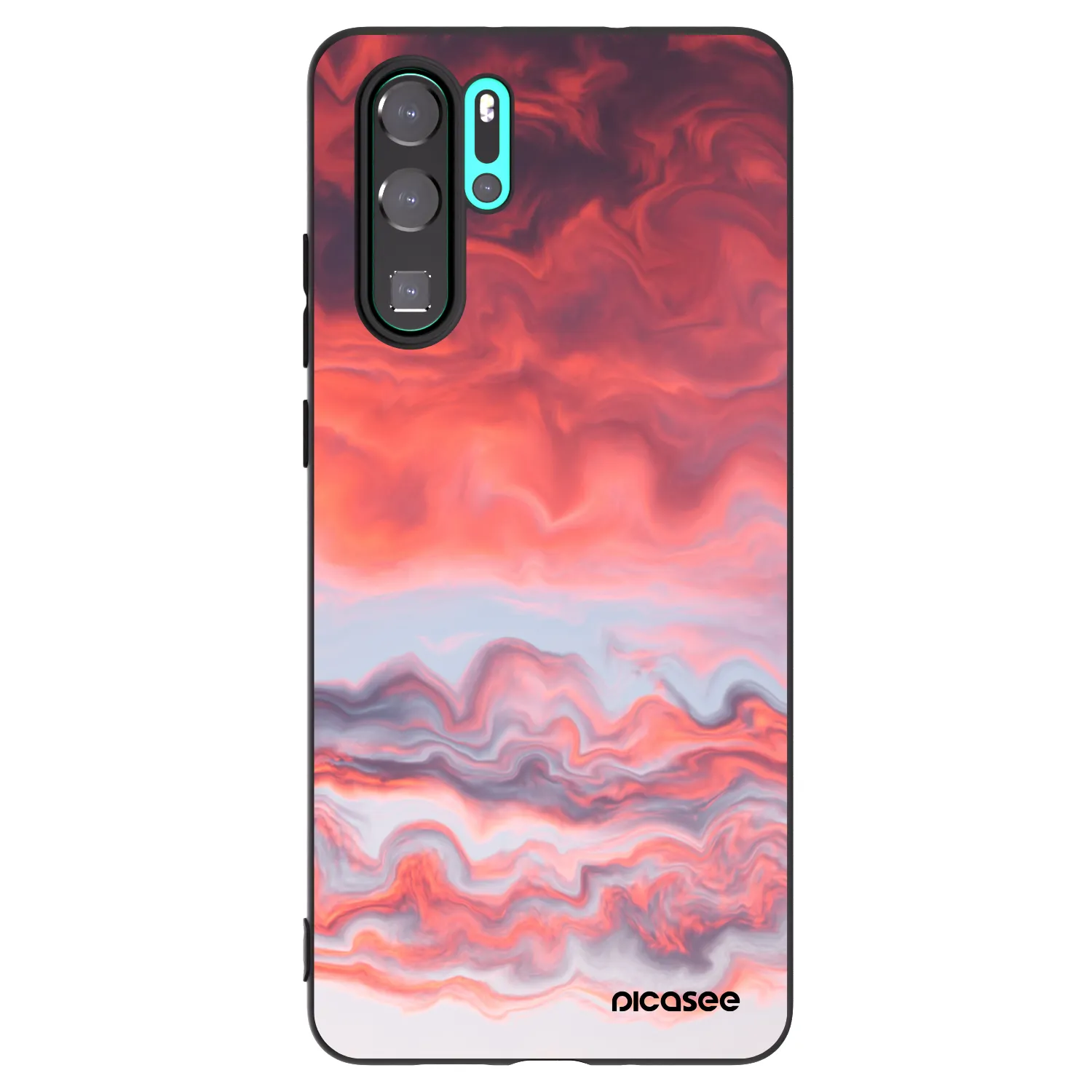 Picasee husă neagră din silicon pentru Huawei P30 Pro - Sunset
