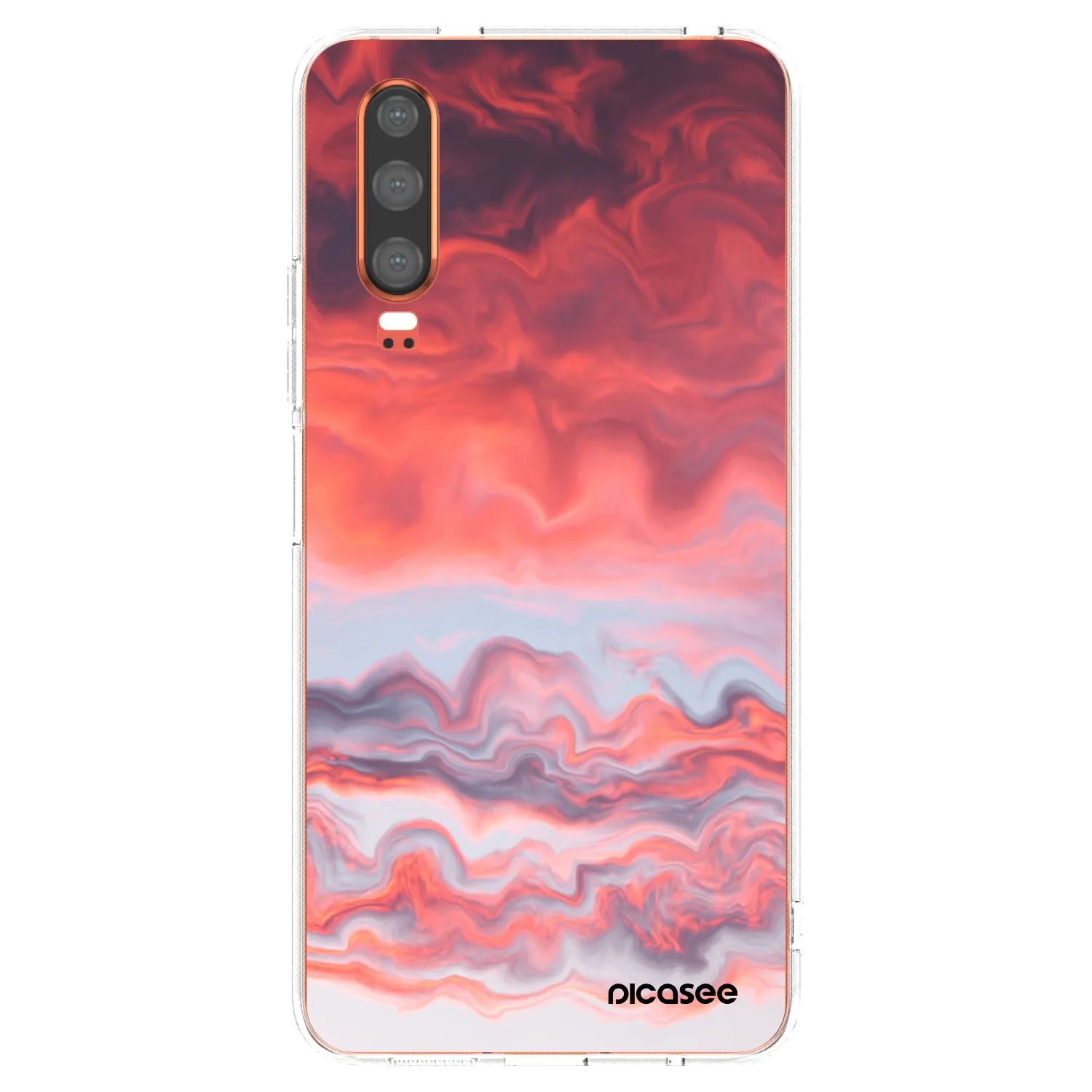 Picasee husă transparentă din silicon pentru Huawei P30 - Sunset
