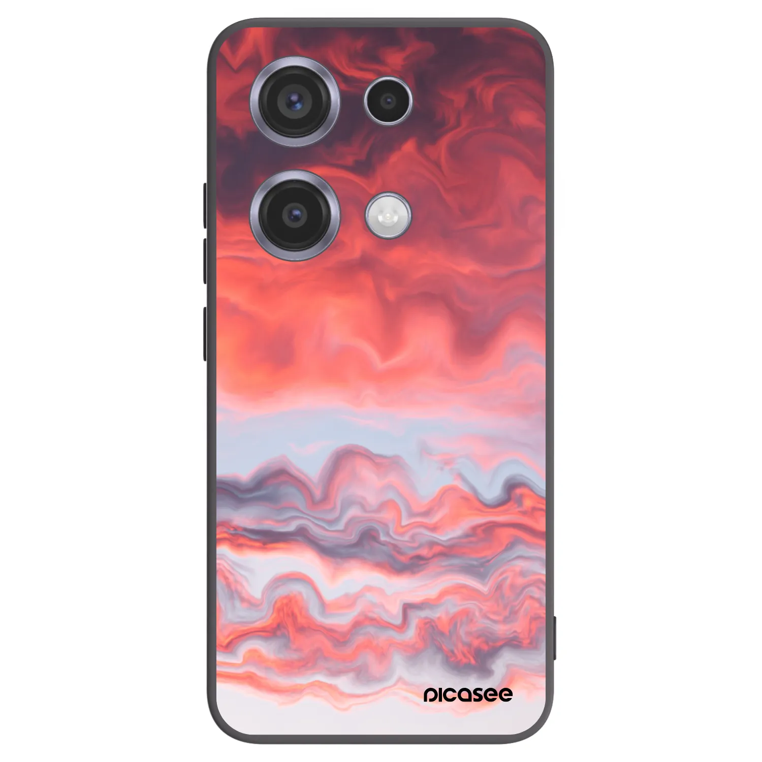 Picasee husă neagră din silicon pentru Xiaomi Redmi Note 14S - Sunset
