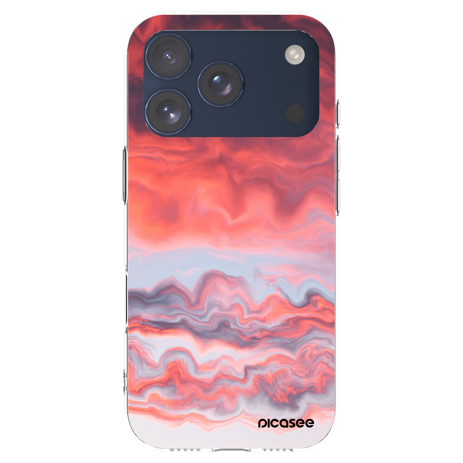 Picasee husă transparentă din silicon pentru Apple iPhone 17 Pro - Sunset