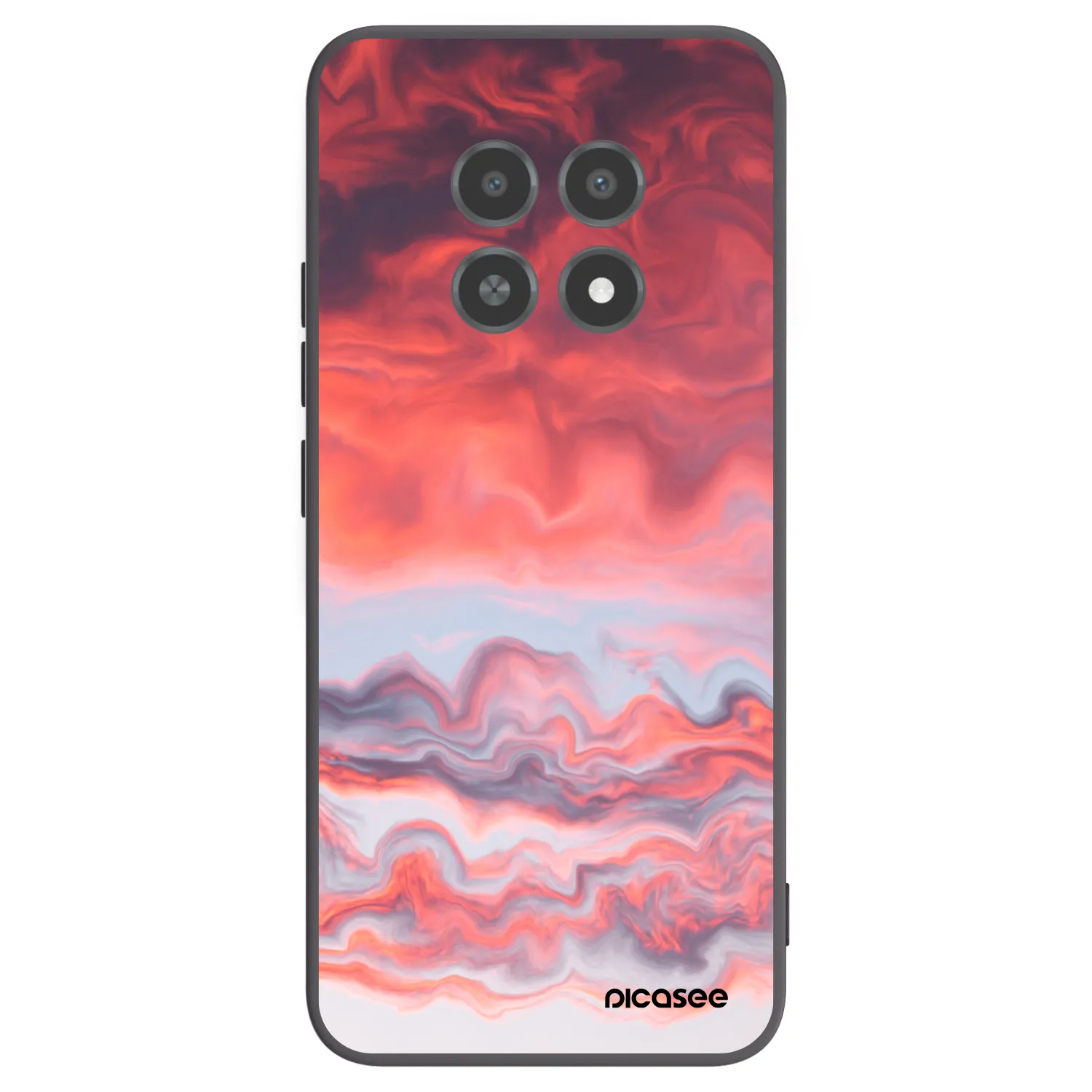 Picasee husă neagră din silicon pentru Realme 12X - Sunset