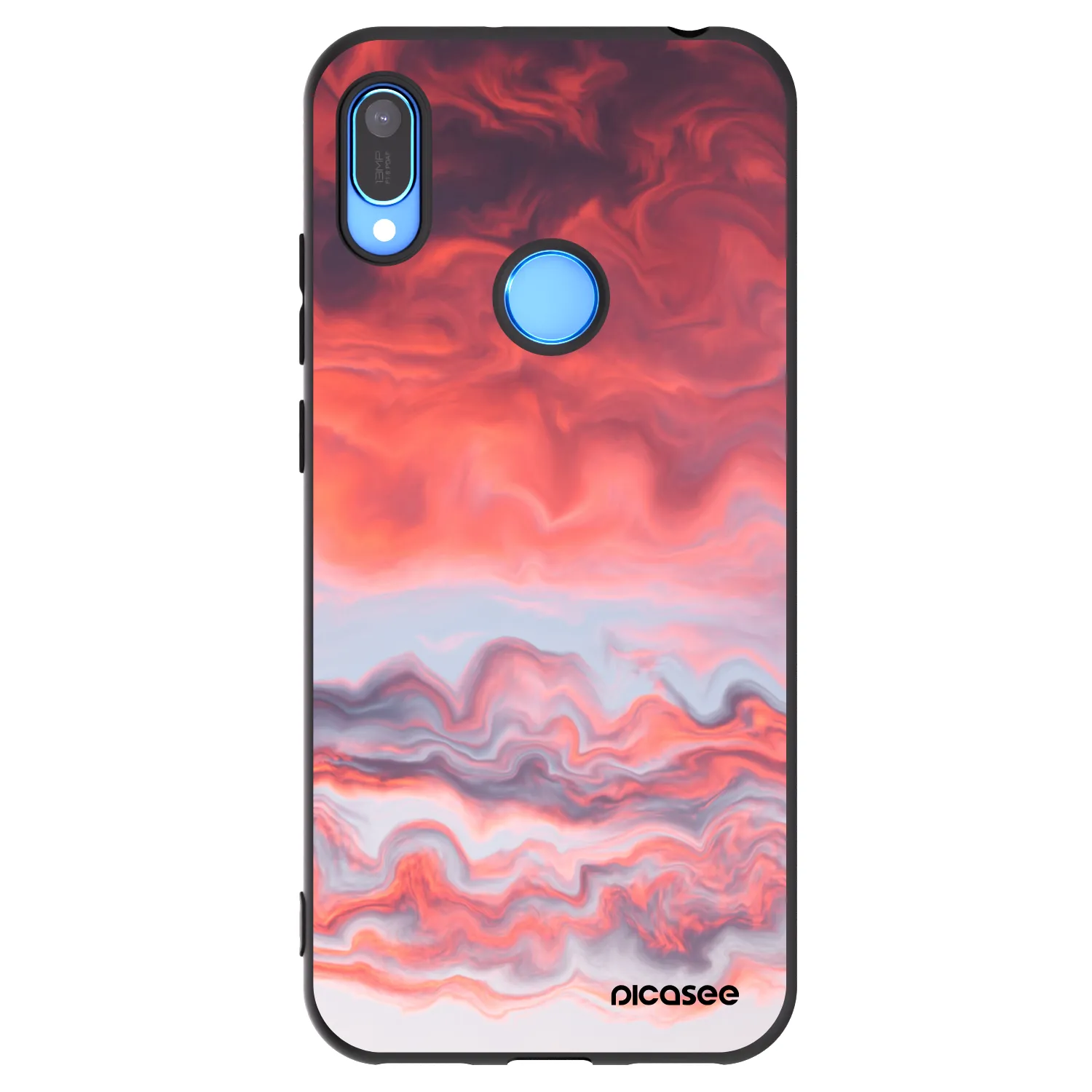 Picasee husă neagră din silicon pentru Huawei Y6 2019 - Sunset