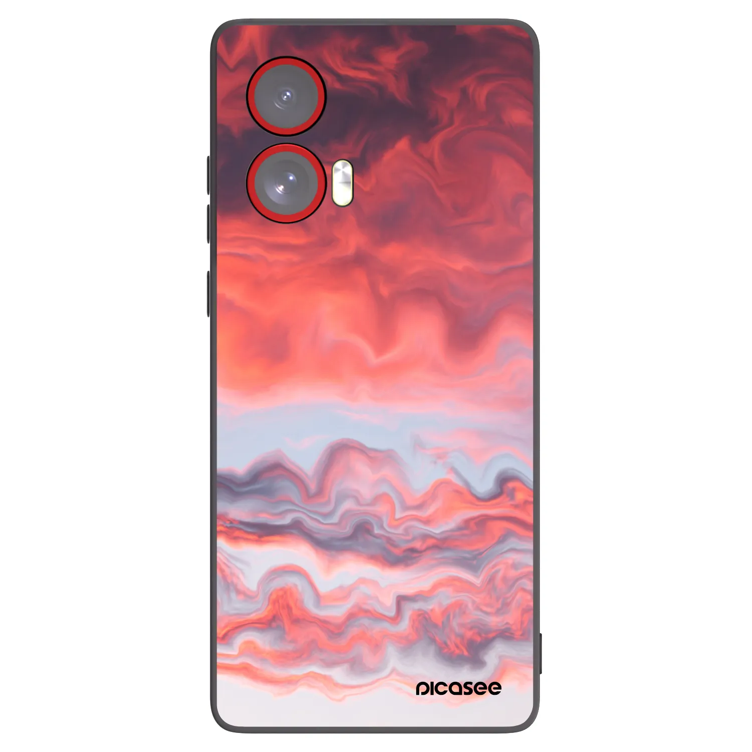 Picasee husă neagră din silicon pentru Motorola Edge 50 Fusion - Sunset