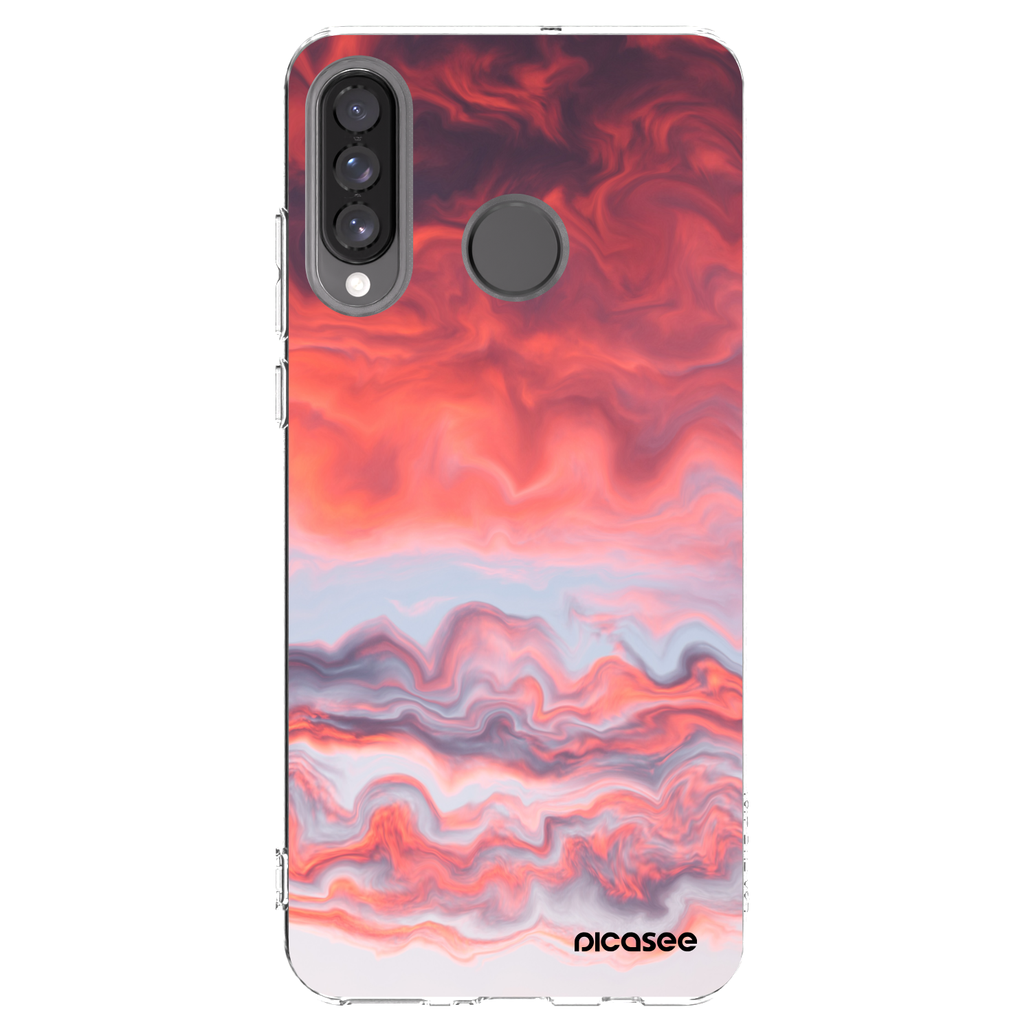 Picasee husă transparentă din silicon pentru Huawei P30 Lite - Sunset