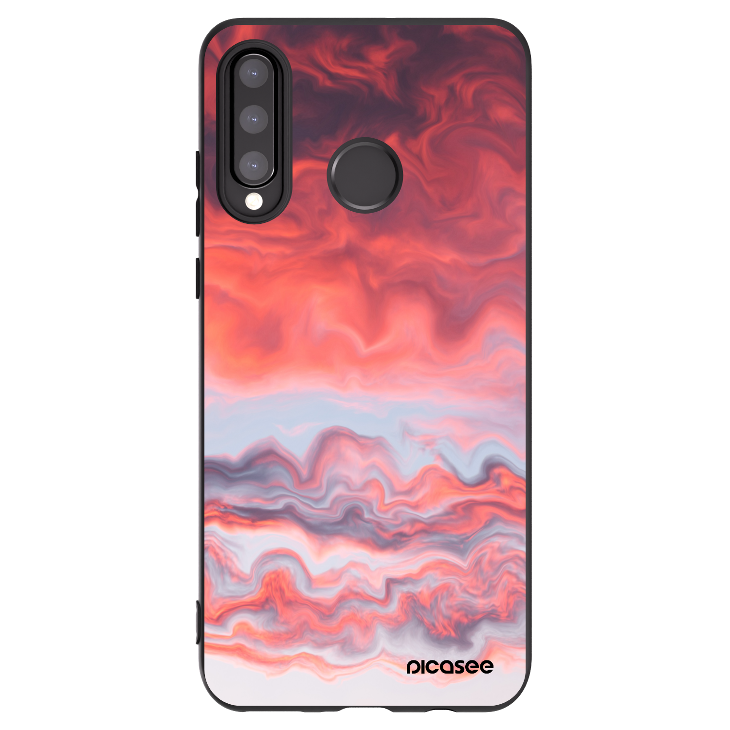 Picasee husă neagră din silicon pentru Huawei P30 Lite - Sunset