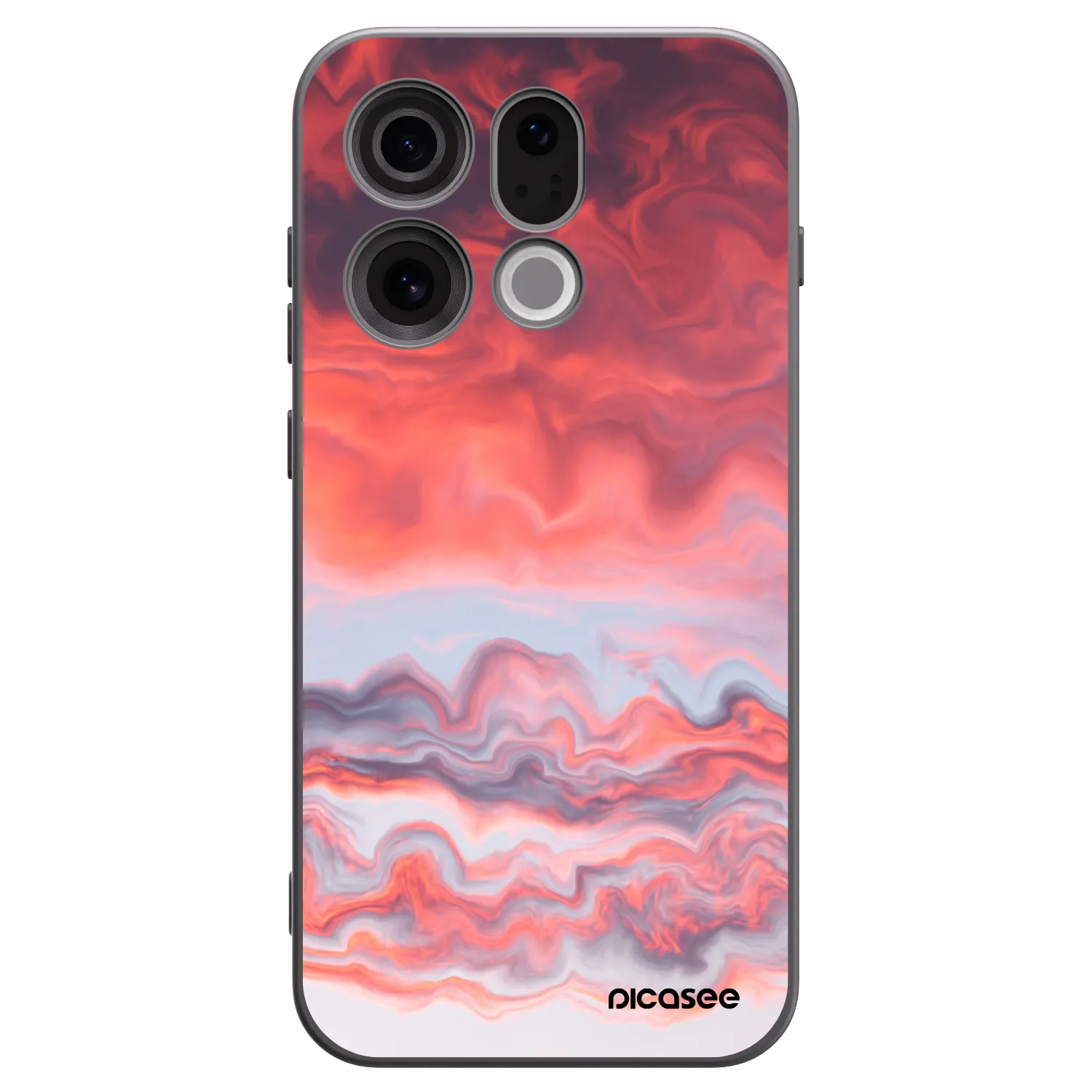 Picasee husă neagră din silicon pentru OPPO Find X9 - Sunset