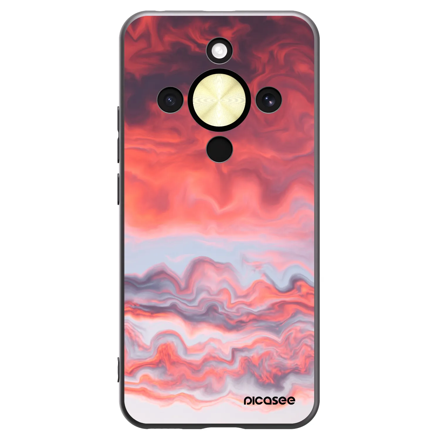 Picasee husă neagră din silicon pentru Honor Magic8 Lite 5G - Sunset