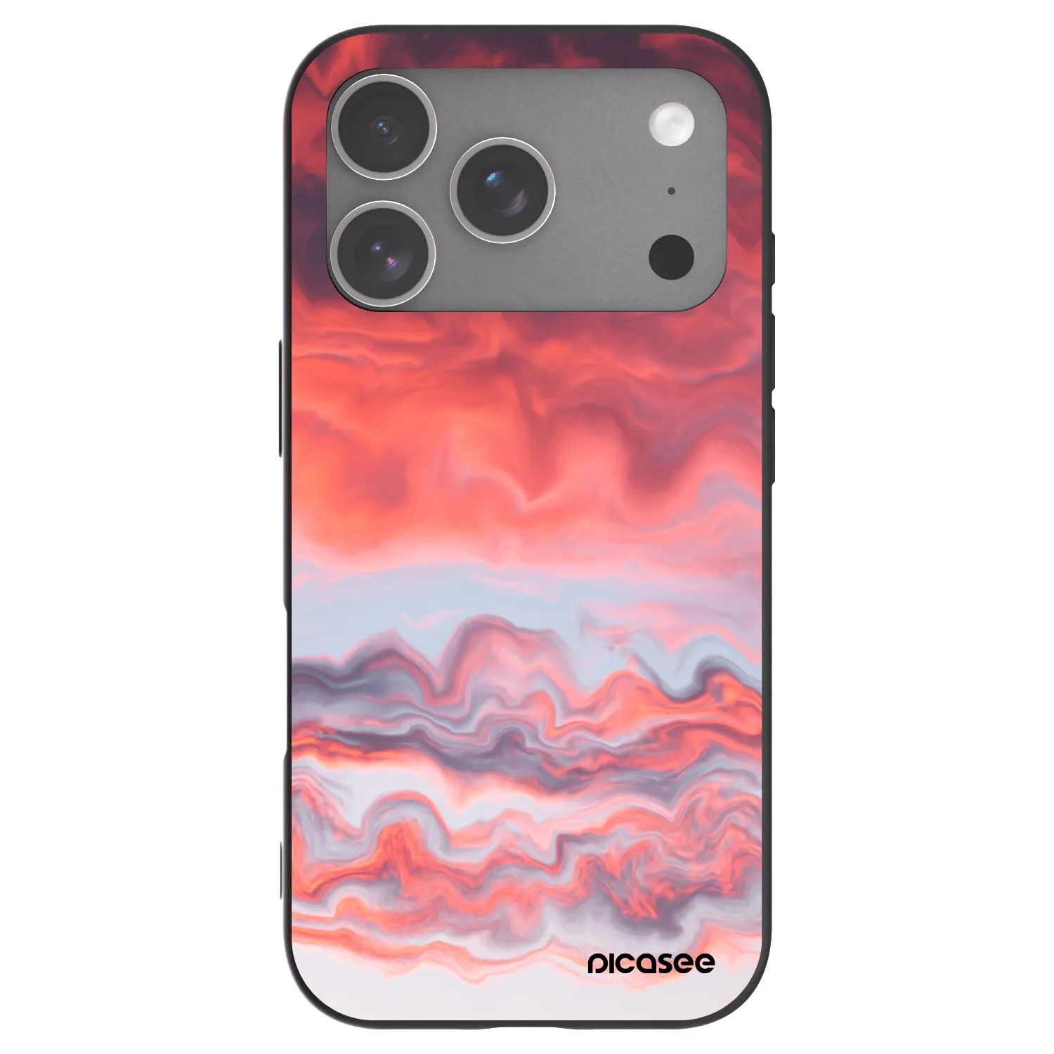 Picasee husă neagră din silicon pentru Apple iPhone 18 Pro - Sunset