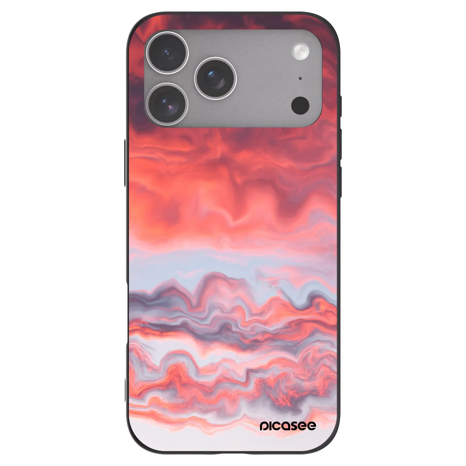 Picasee husă neagră din silicon pentru Apple iPhone 18 Pro Max - Sunset