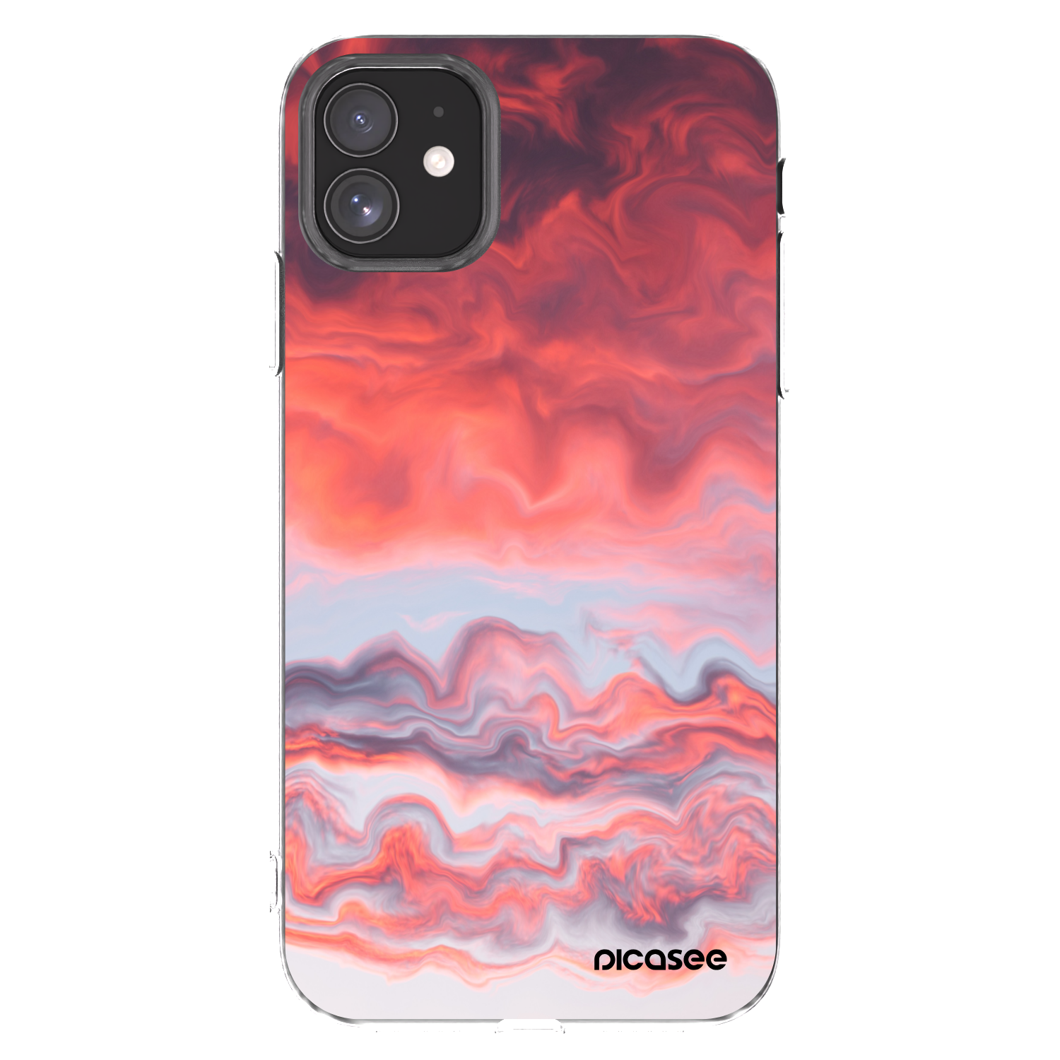 Picasee husă transparentă din silicon pentru Apple iPhone 11 - Sunset