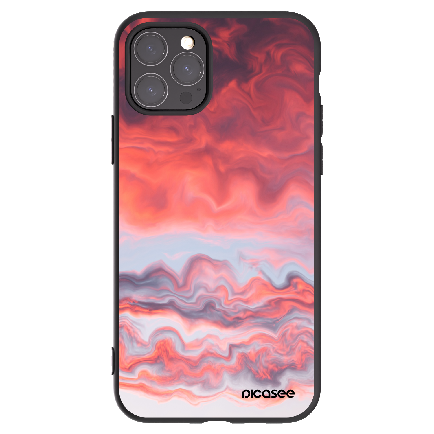 Picasee husă neagră din silicon pentru Apple iPhone 11 Pro - Sunset