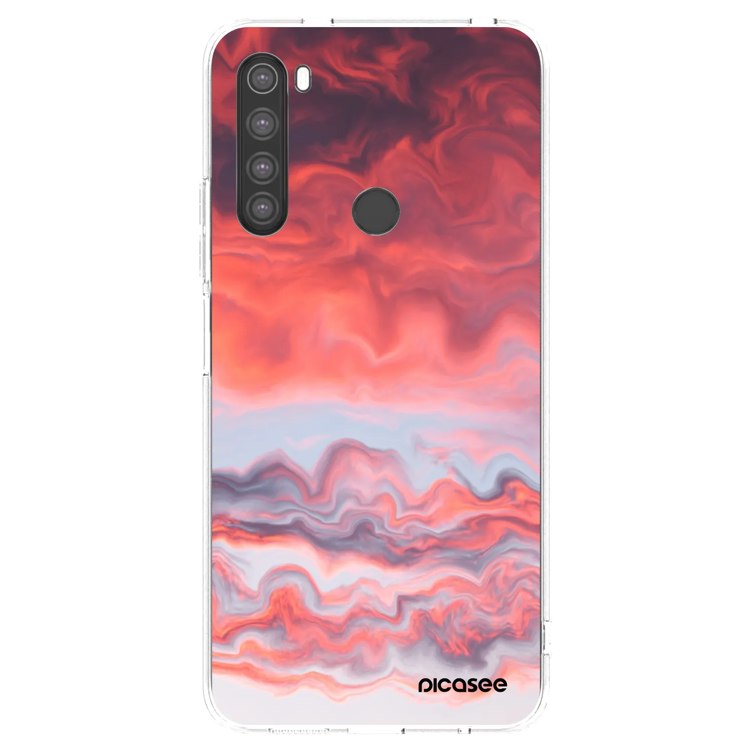 Picasee husă transparentă din silicon pentru Xiaomi Redmi Note 8 - Sunset