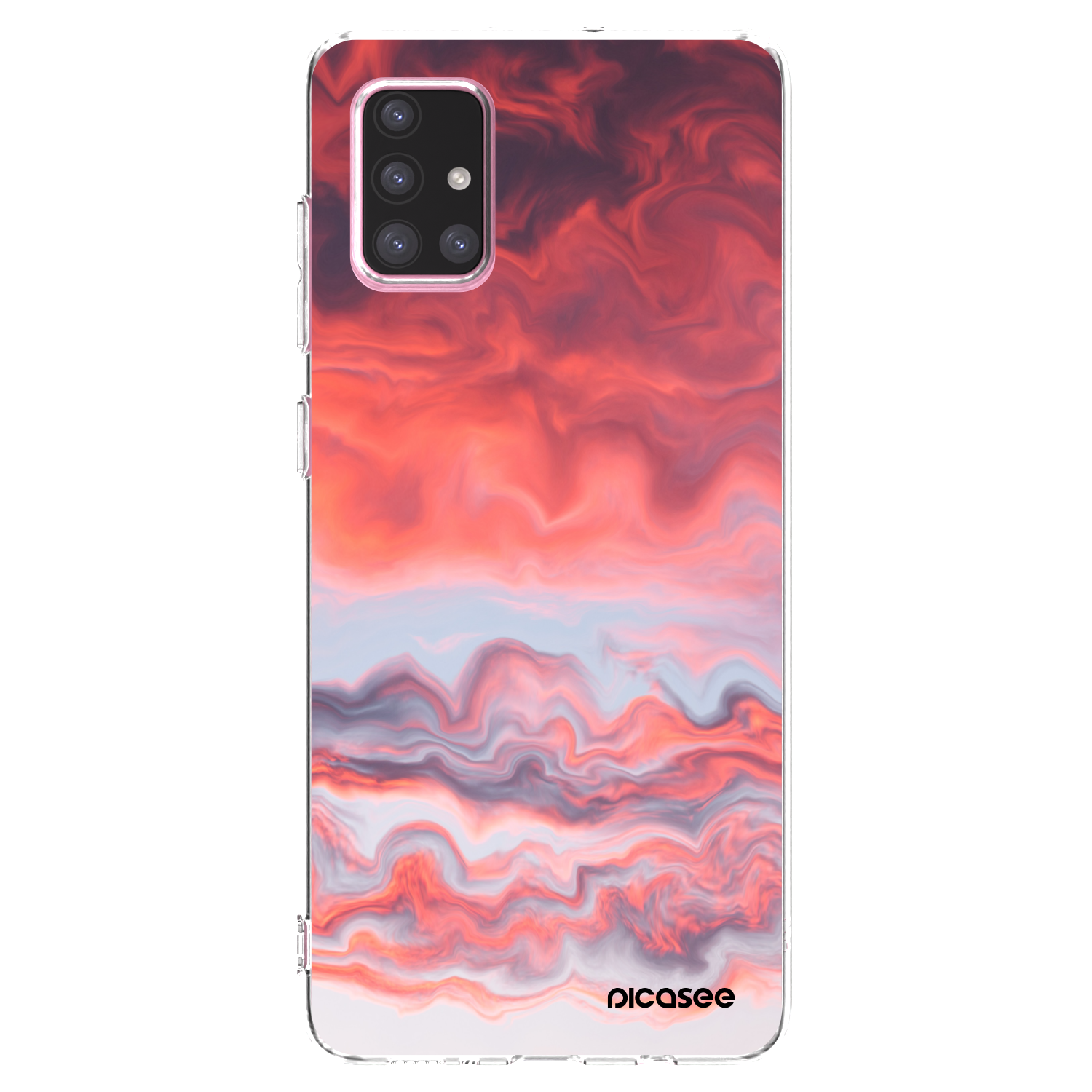 Picasee husă transparentă din silicon pentru Samsung Galaxy A71 A715F - Sunset