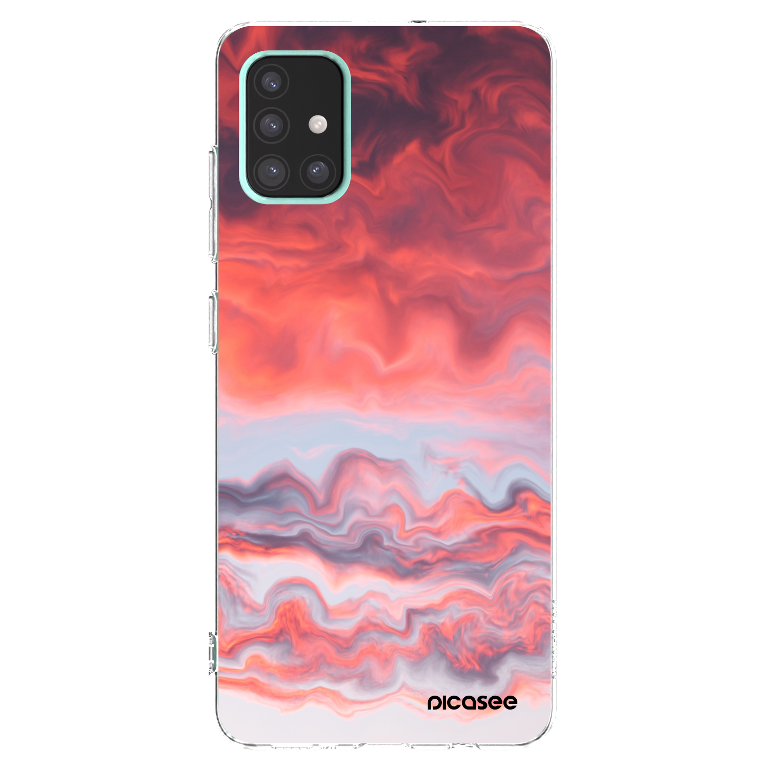Picasee husă transparentă din silicon pentru Samsung Galaxy A51 A515F - Sunset
