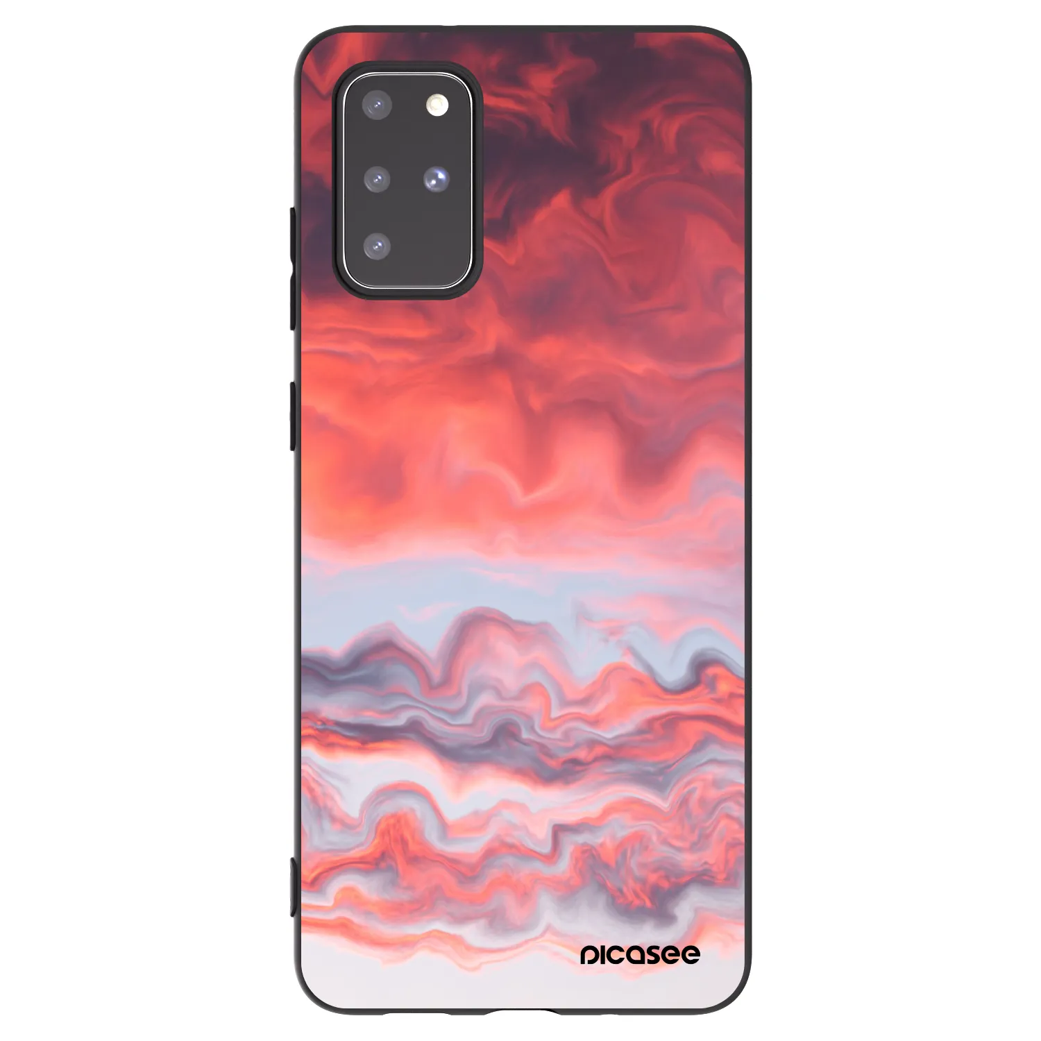 Picasee husă neagră din silicon pentru Samsung Galaxy S20+ G985F - Sunset