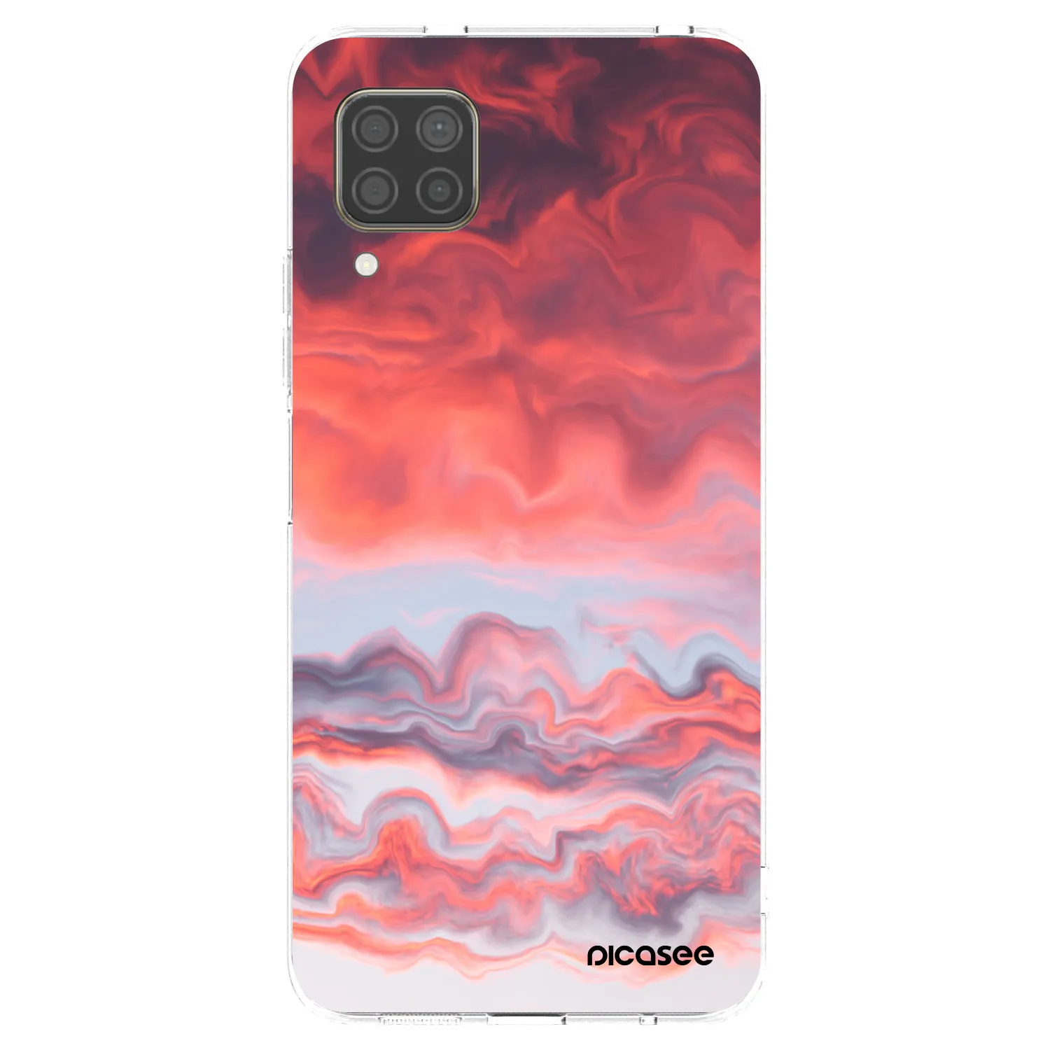 Picasee husă transparentă din silicon pentru Huawei P40 Lite - Sunset
