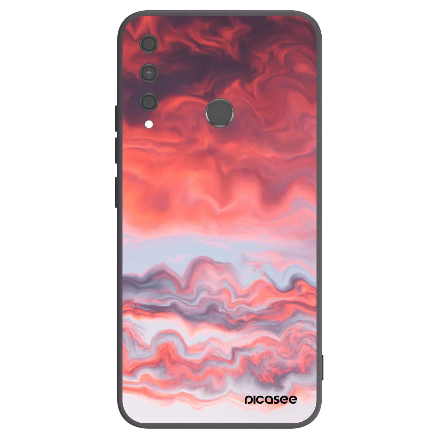 Picasee husă neagră din silicon pentru Huawei P40 Lite E - Sunset