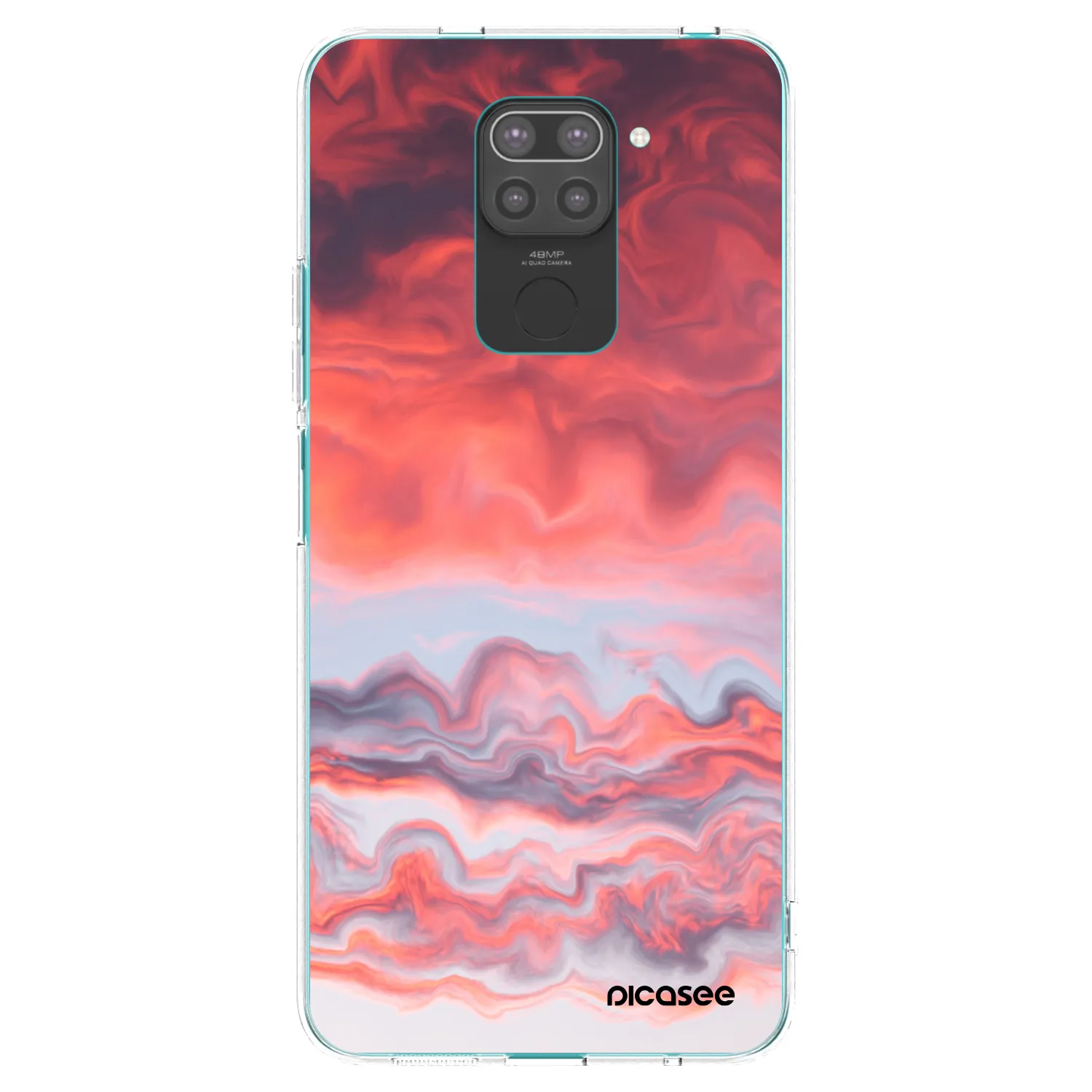 Picasee husă neagră din silicon pentru Xiaomi Redmi Note 9 - Sunset