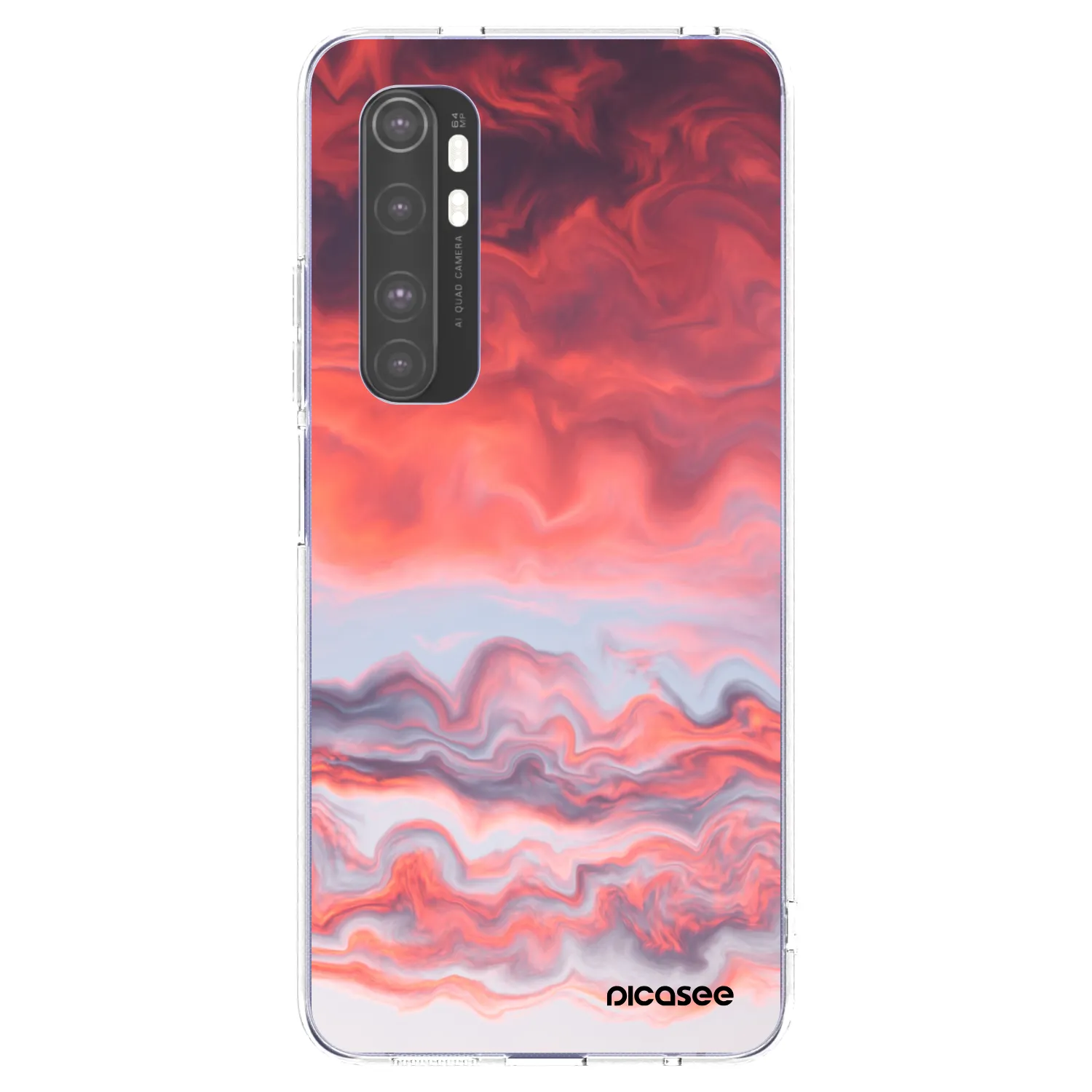 Picasee husă transparentă din silicon pentru Xiaomi Mi Note 10 Lite - Sunset