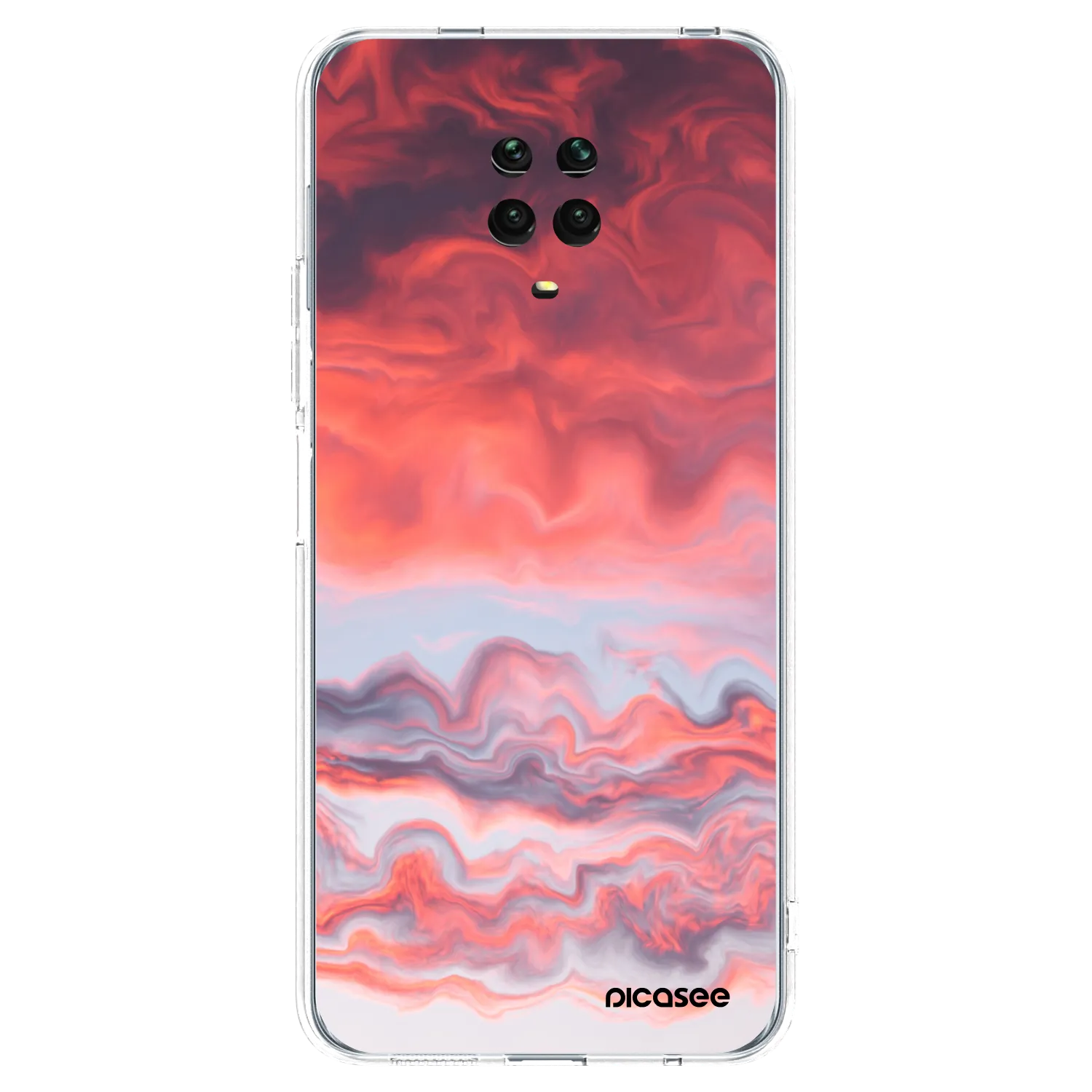 Picasee husă transparentă din silicon pentru Xiaomi Redmi Note 9S - Sunset
