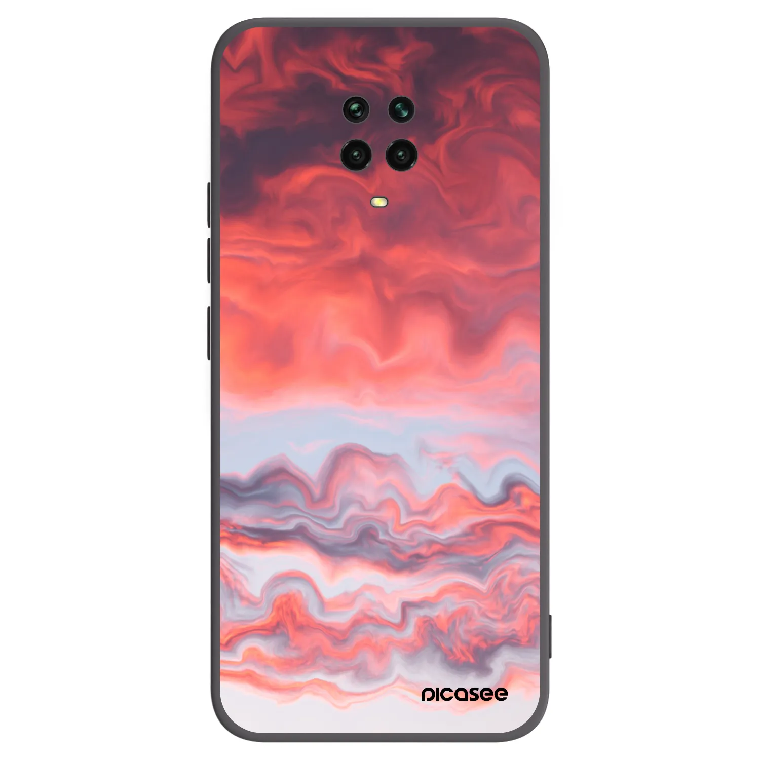 Picasee husă neagră din silicon pentru Xiaomi Redmi Note 9S - Sunset