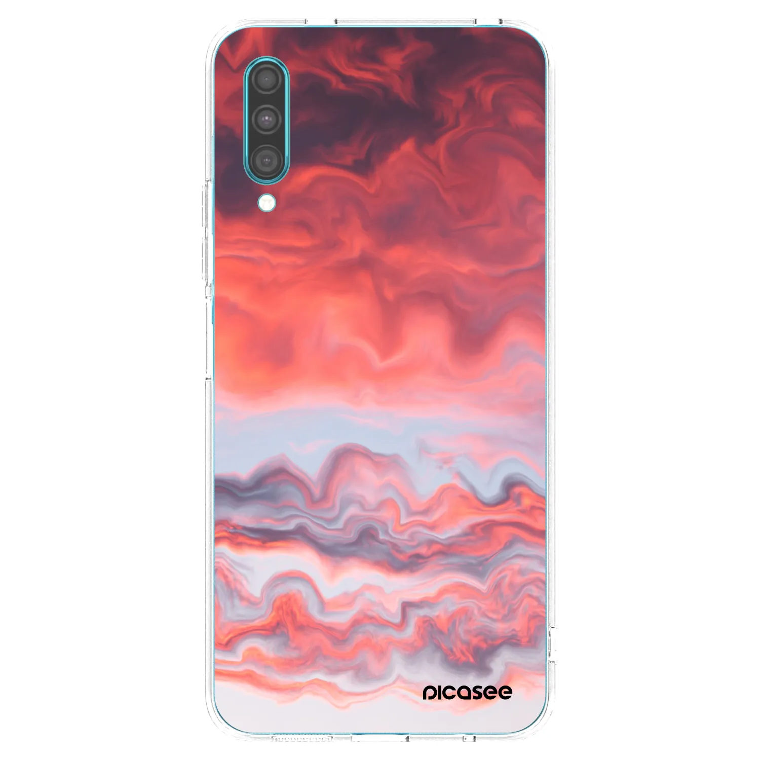 Picasee husă transparentă din silicon pentru Samsung Galaxy A30s A307F - Sunset