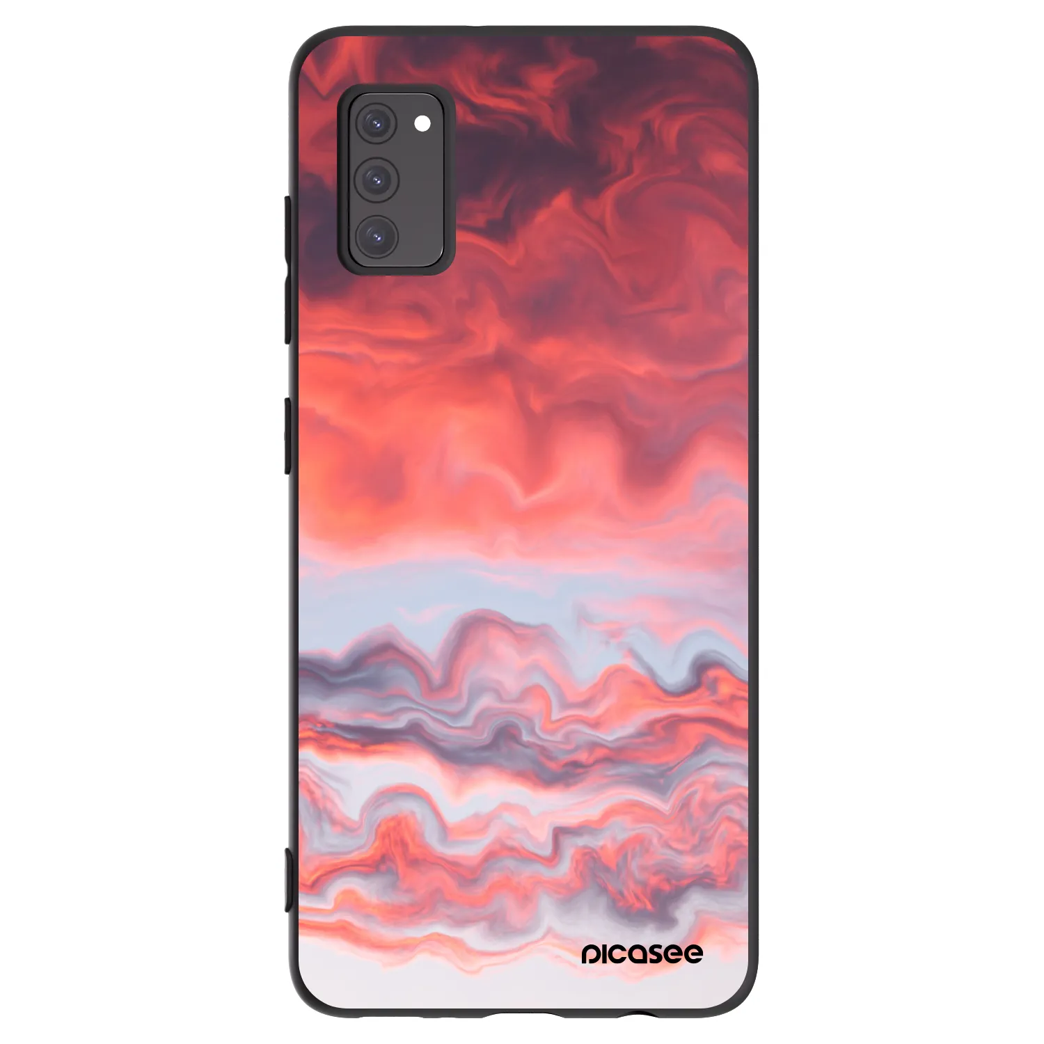 Picasee husă neagră din silicon pentru Samsung Galaxy A41 A415F - Sunset