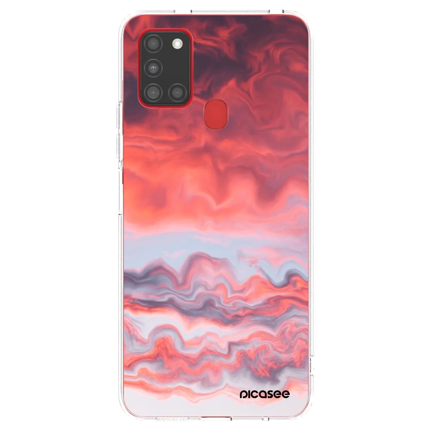 Picasee husă transparentă din silicon pentru Samsung Galaxy A21s - Sunset