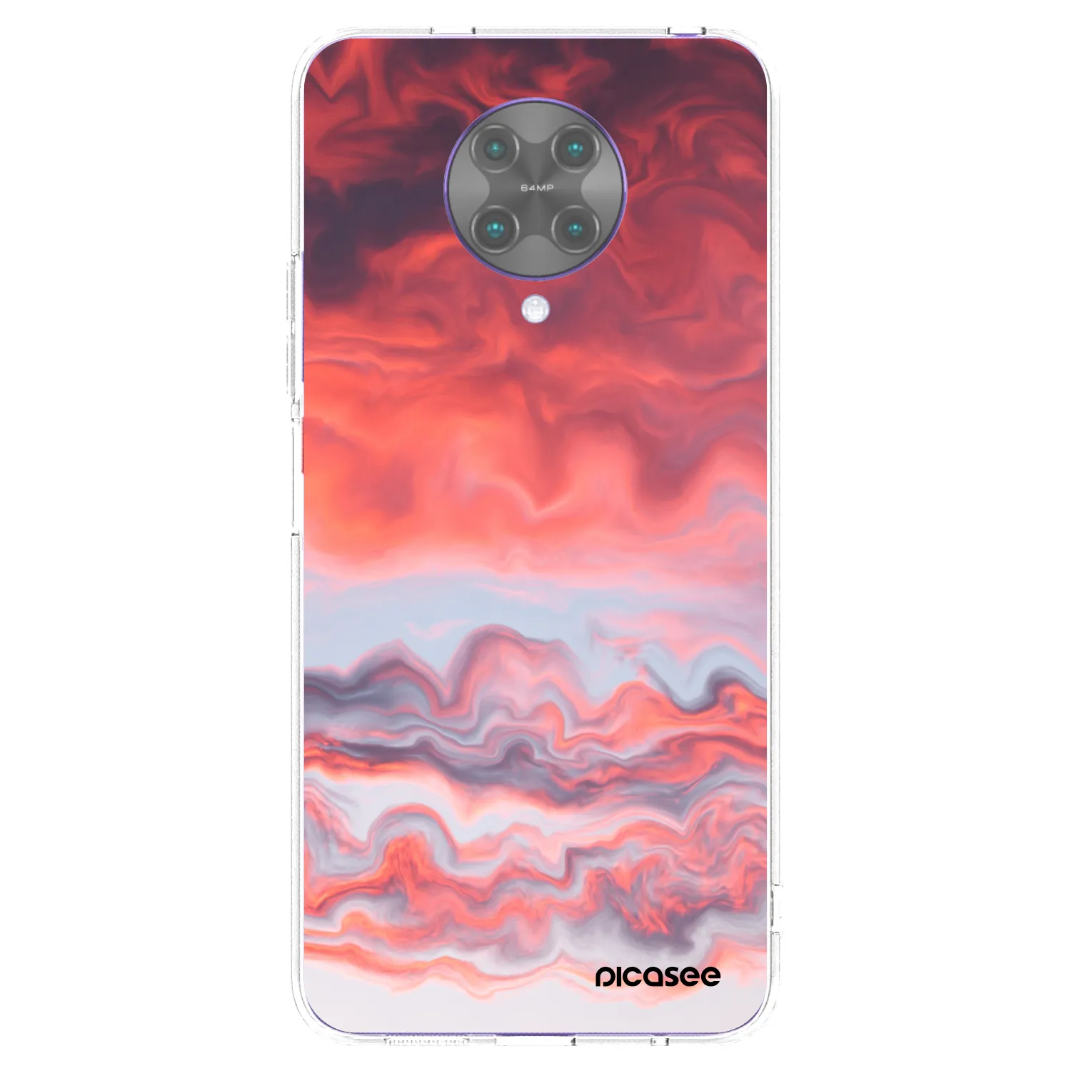 Picasee husă transparentă din silicon pentru Xiaomi Poco F2 Pro - Sunset