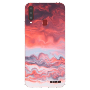 Picasee husă transparentă din silicon pentru Samsung Galaxy A20s - Sunset