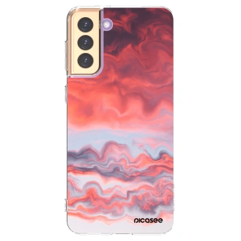 Picasee husă transparentă din silicon pentru Samsung Galaxy S21+ 5G G996F - Sunset