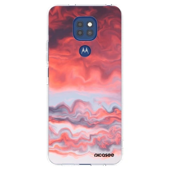 Picasee husă transparentă din silicon pentru Motorola Moto G9 Play - Sunset