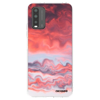 Picasee husă transparentă din silicon pentru Xiaomi Redmi 9T - Sunset