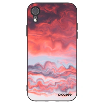 Picasee husă neagră din silicon pentru Apple iPhone XR - Sunset