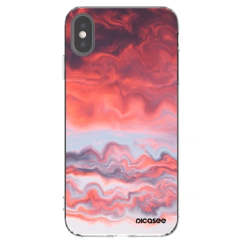 Picasee husă transparentă din silicon pentru Apple iPhone XS Max - Sunset